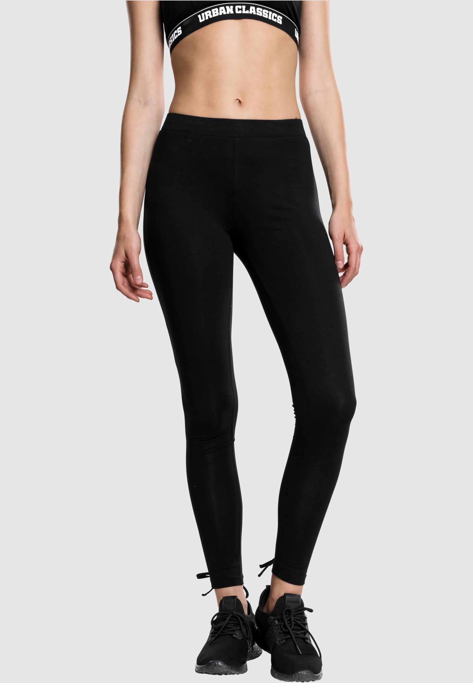URBAN CLASSICS Leggings »Urban Classics Damen Ladies Laced Up Back Leggings«, (1 tlg.)