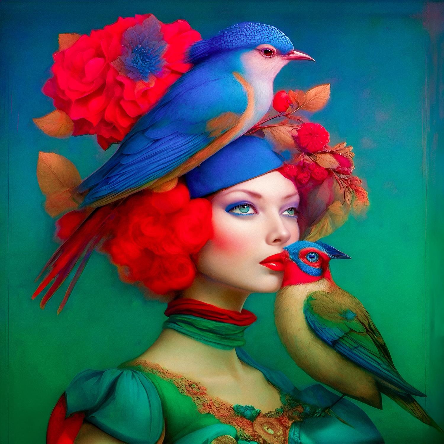 queence Acrylglasbild "Surreales Portrait einer Frau - Katharina Kolenda", günstig online kaufen