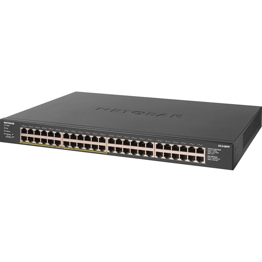 NETGEAR Netzwerk-Switch »GS348PP Unmanaged Gigabit Ethernet (10/100/1000) Power over Ethernet«, (1 St.)