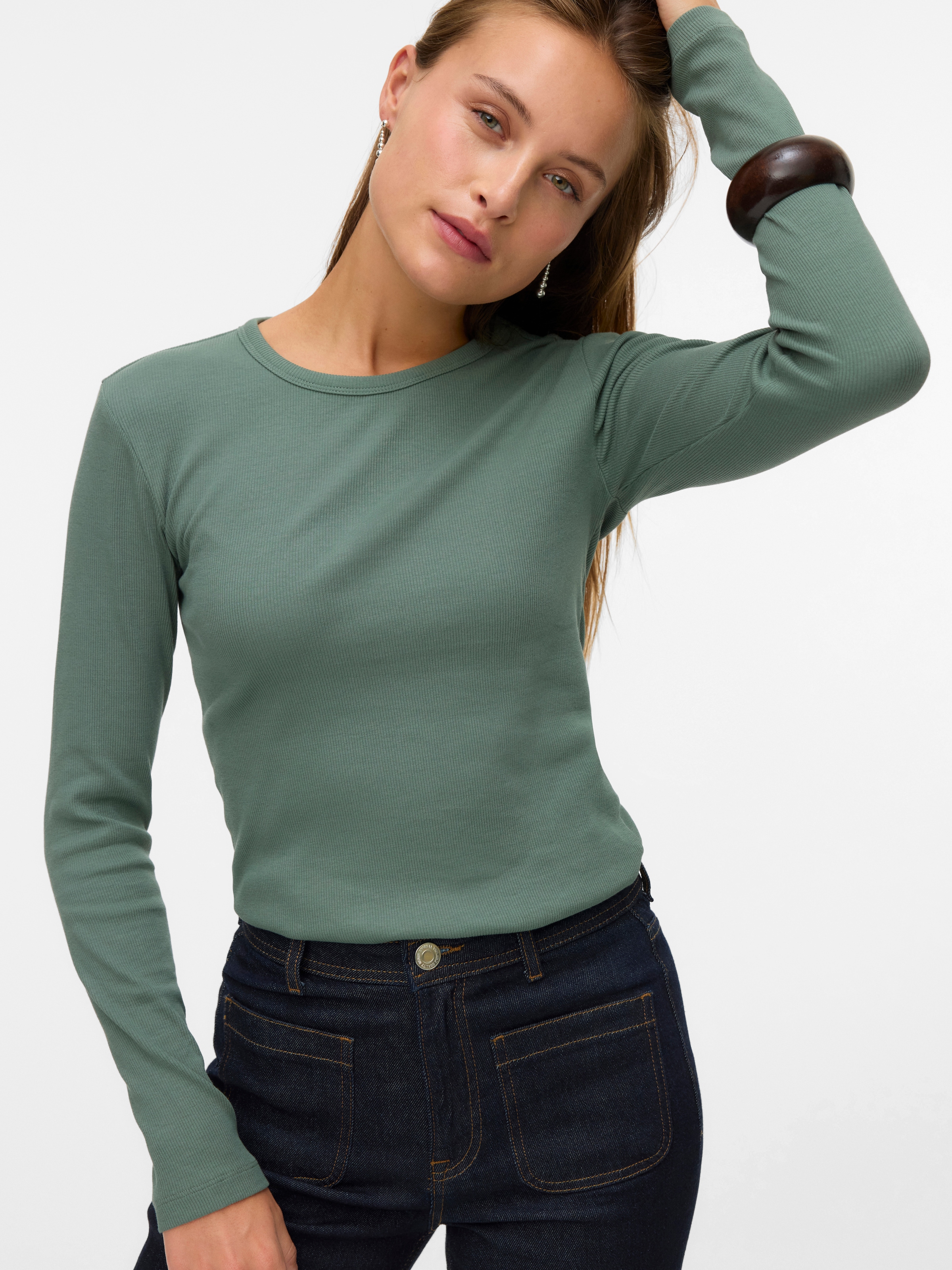 Vero Moda Langarmshirt "VMCHLOE LS SHORT TOP JRS NOOS" günstig online kaufen