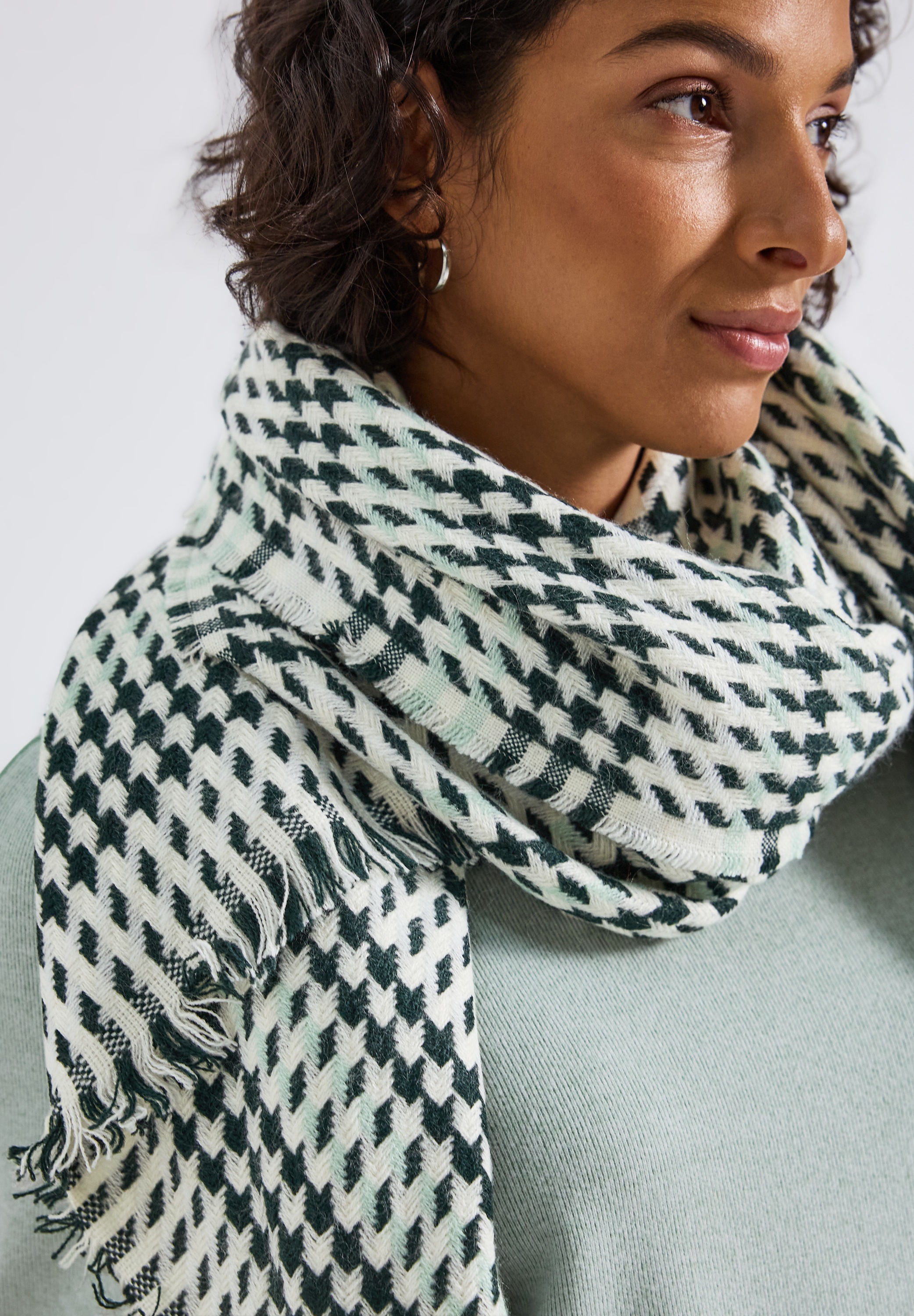 STREET ONE Schal mit Karomuster günstig online kaufen