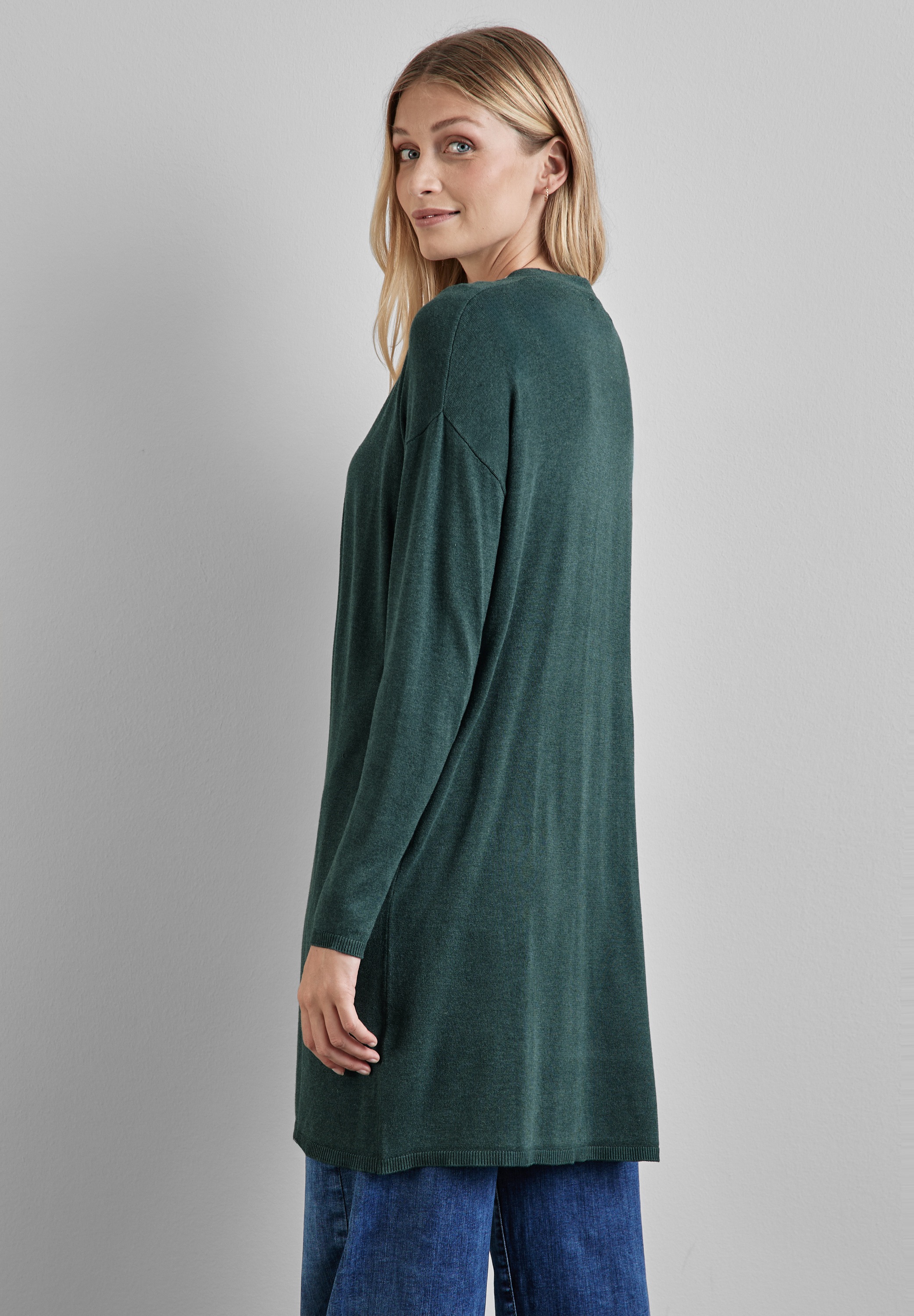 STREET ONE Strickjacke, verschlusslos