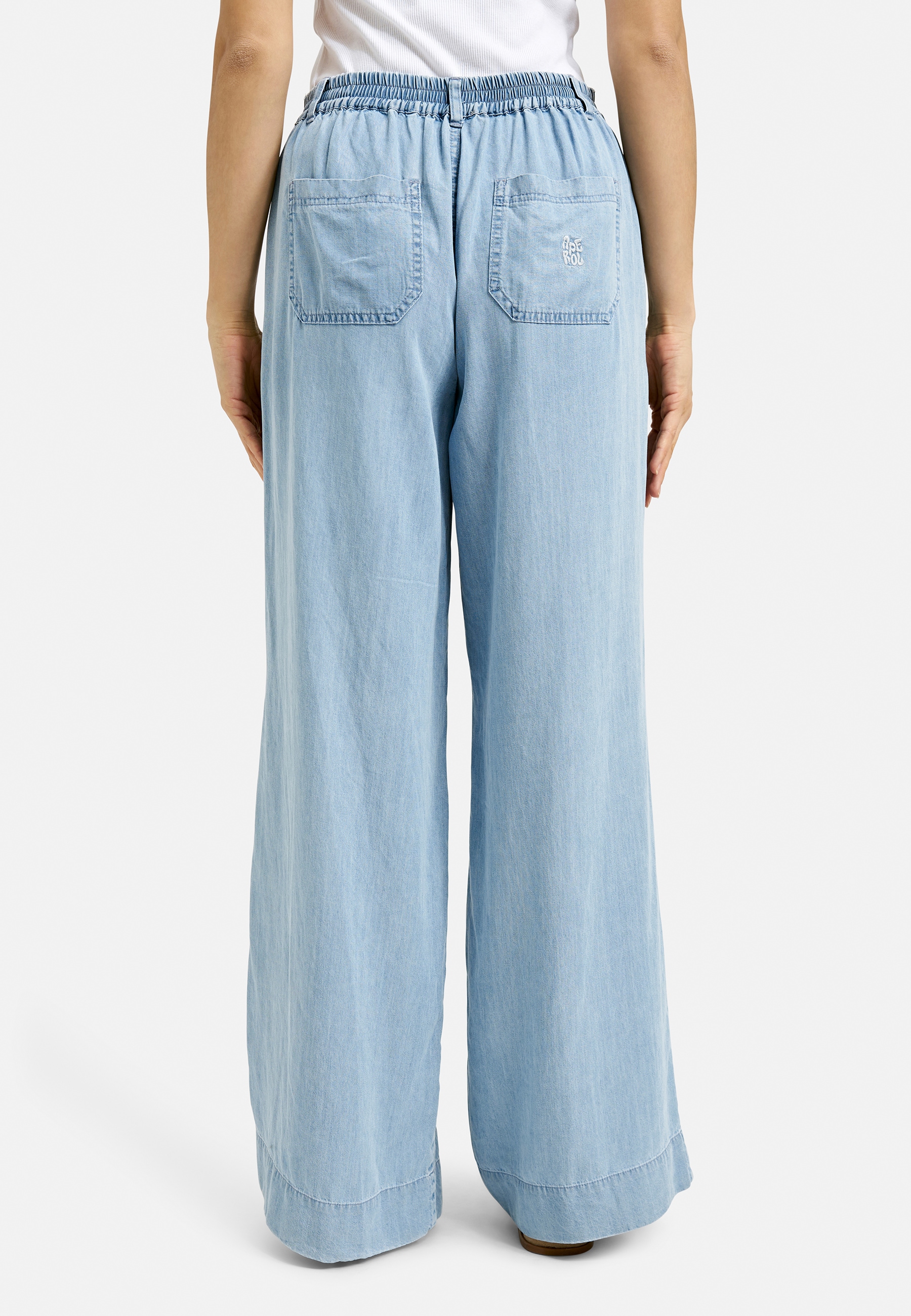 Smith & Soul Bundfaltenhose, mit Elastikbund hinten
