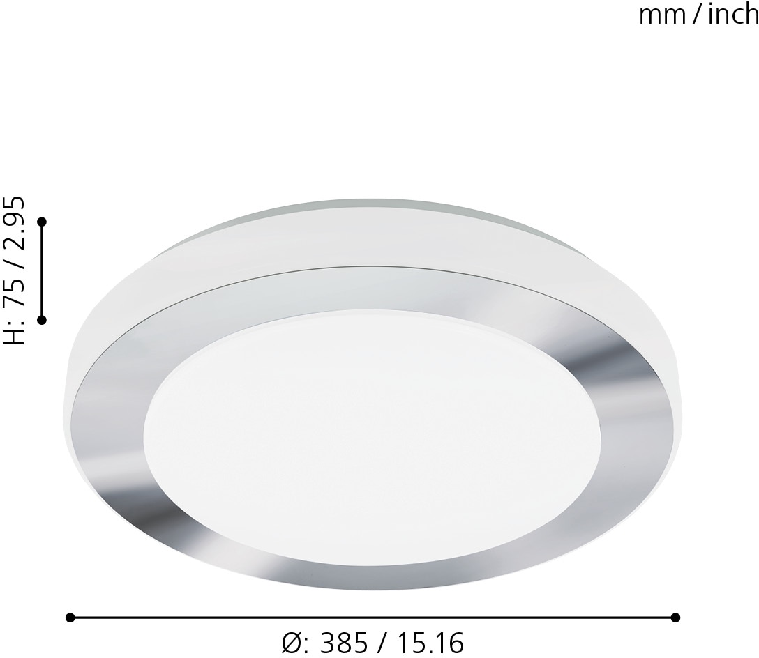EGLO LED Wand-Deckenleuchte »LED CARPI«, LED tauschbar kaufen | BAUR