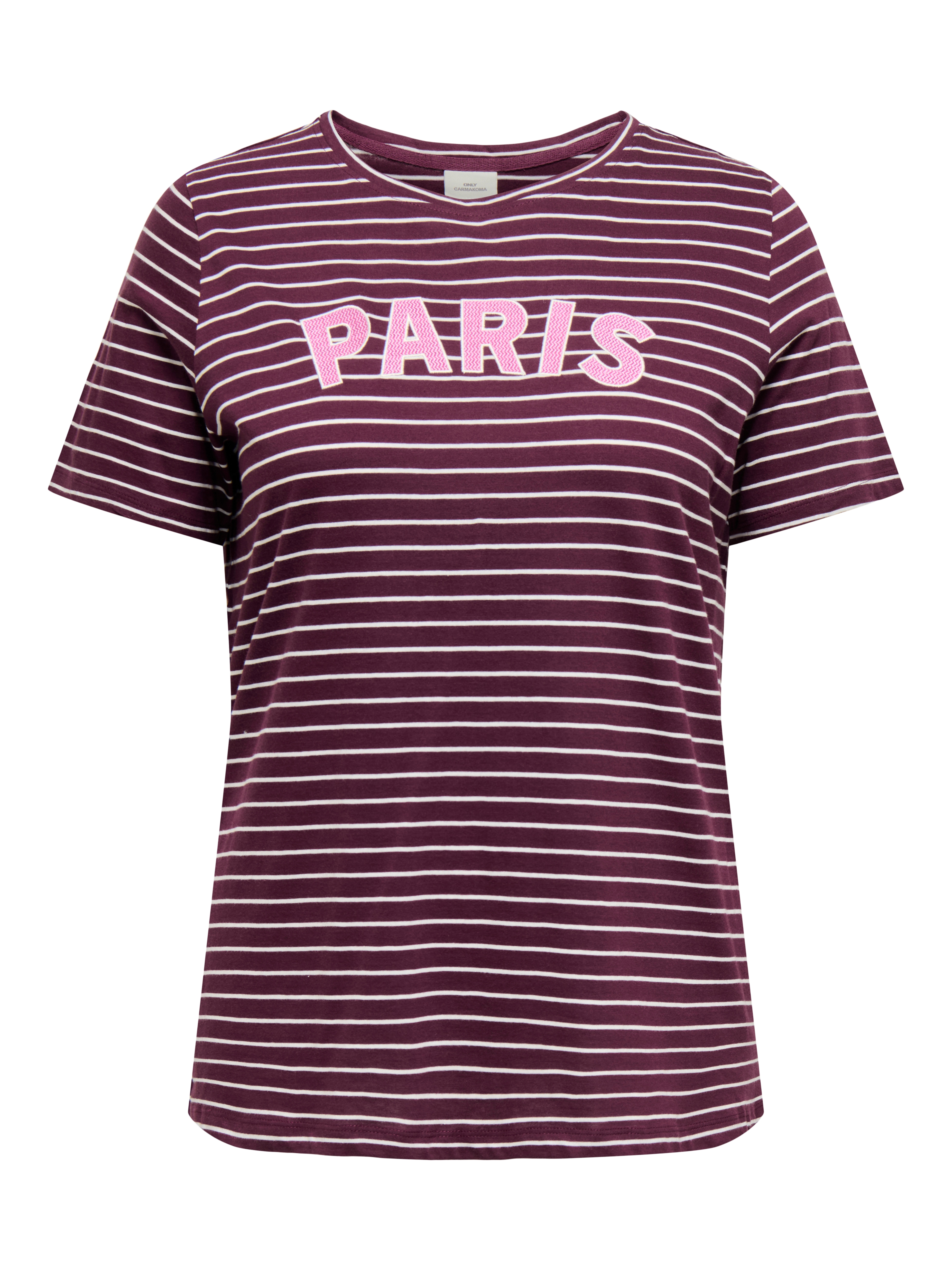 ONLY CARMAKOMA T-Shirt "CARJOSHUA S/S O-NECK REG TEE JRS" Baumwolle, Regular Fit