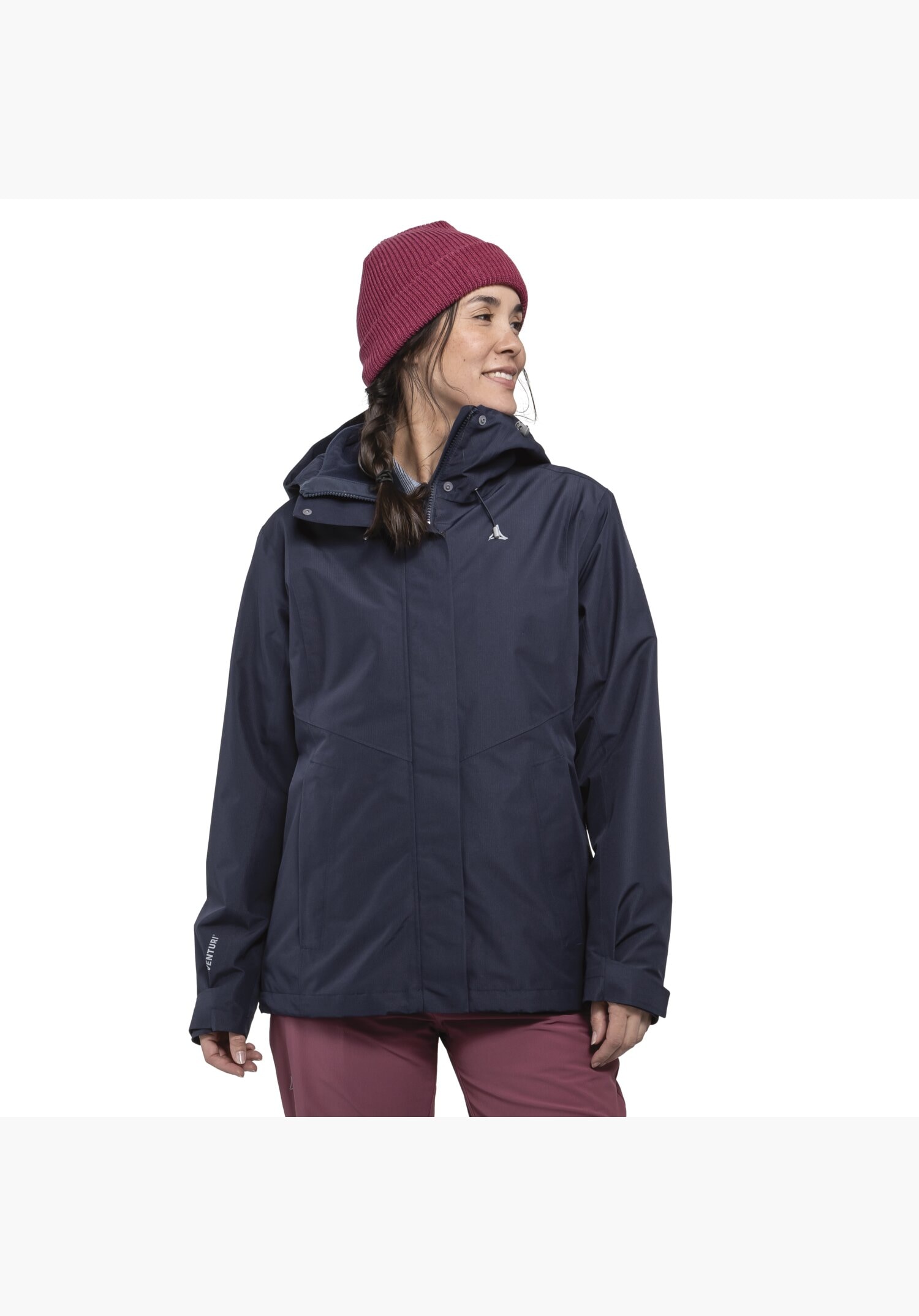 Schöffel 3-in-1-Funktionsjacke »3in1 Jacket Style Okere WMS« Set, 2 Stk. tlg. mit Kapuze mit herauszippbarer Fleecejacke, hochschließendem Kragen, atmungsaktiv