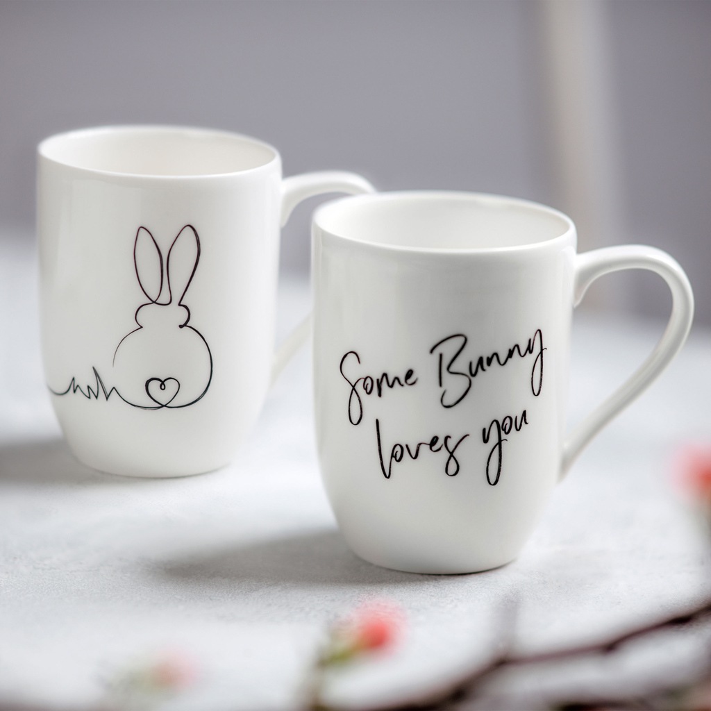 Villeroy & Boch Becher "Kaffeebecher Ostern Statement 280 ml 2er Set weiß" günstig online kaufen