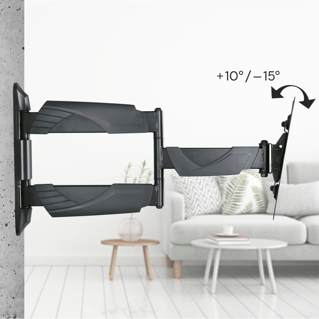 Hama TV-Wandhalterung »Halterung, schwenkbar, neigbar, ausziehbar von 48 - 122 (19" - 48")«, bis 122 cm Zoll, max. 35 kg