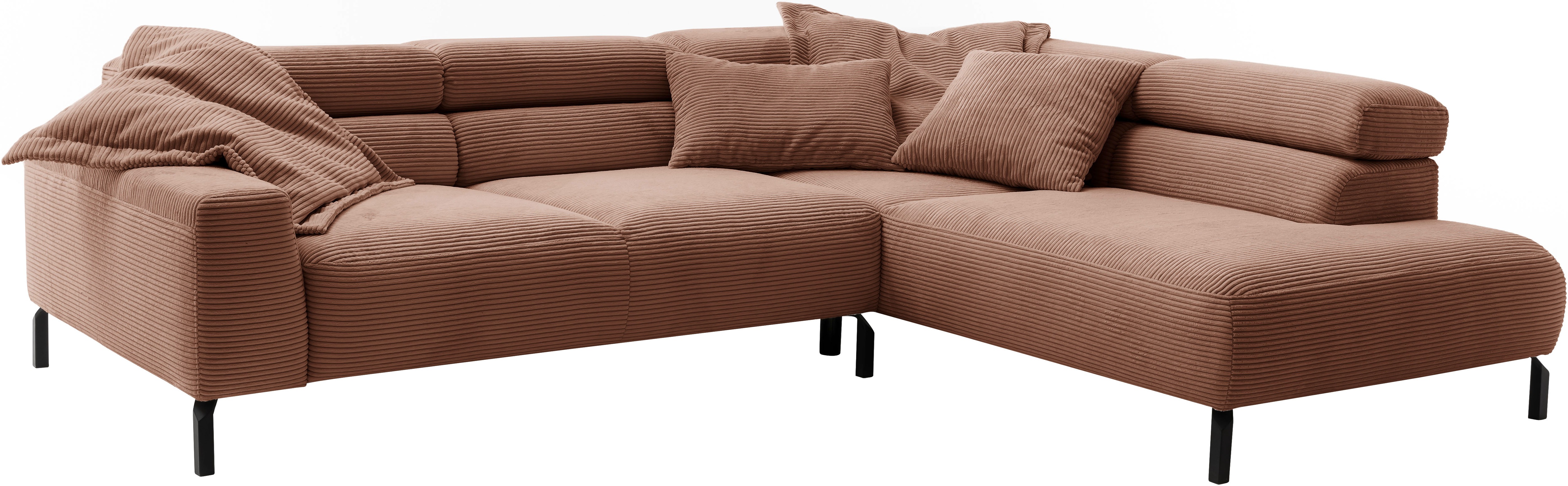 Thumbnail - Places of Style Ecksofa "Antonelli, L-Form, inkl. Kopfteilverstellung, Breite 276 cm", mit elektrischer Sitztiefenverste...