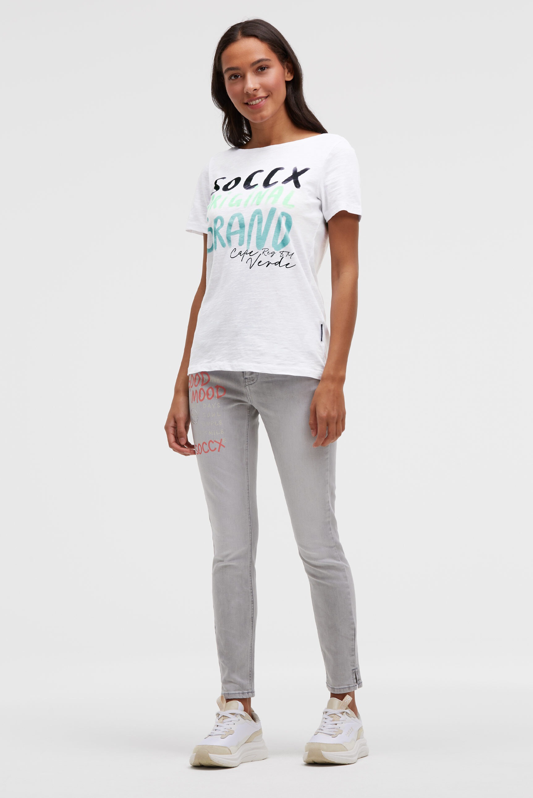 SOCCX Rundhalsshirt aus Baumwolle