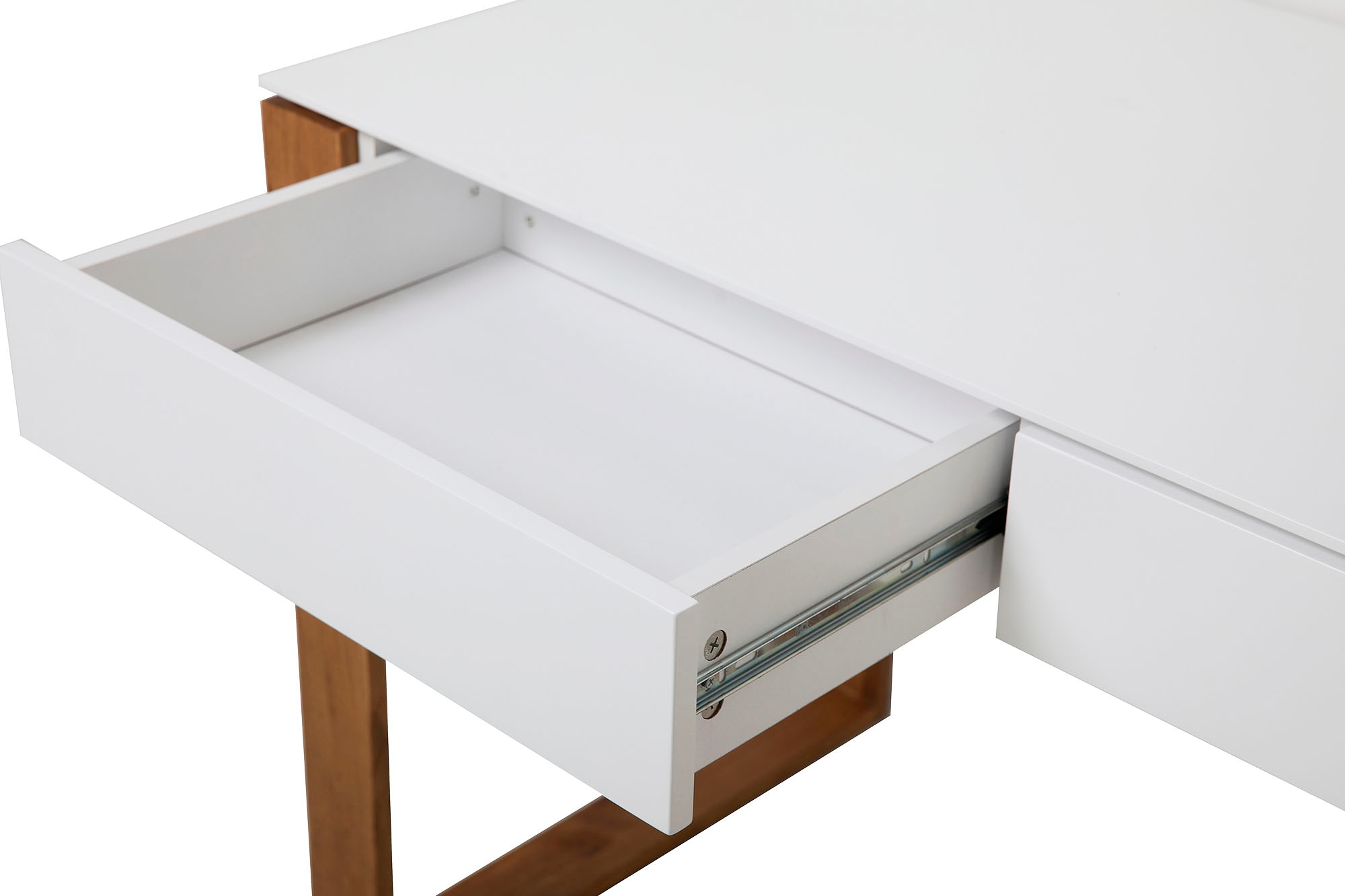 andas Schreibtisch »Herdis«, mit 2 grifflosen Schubladen