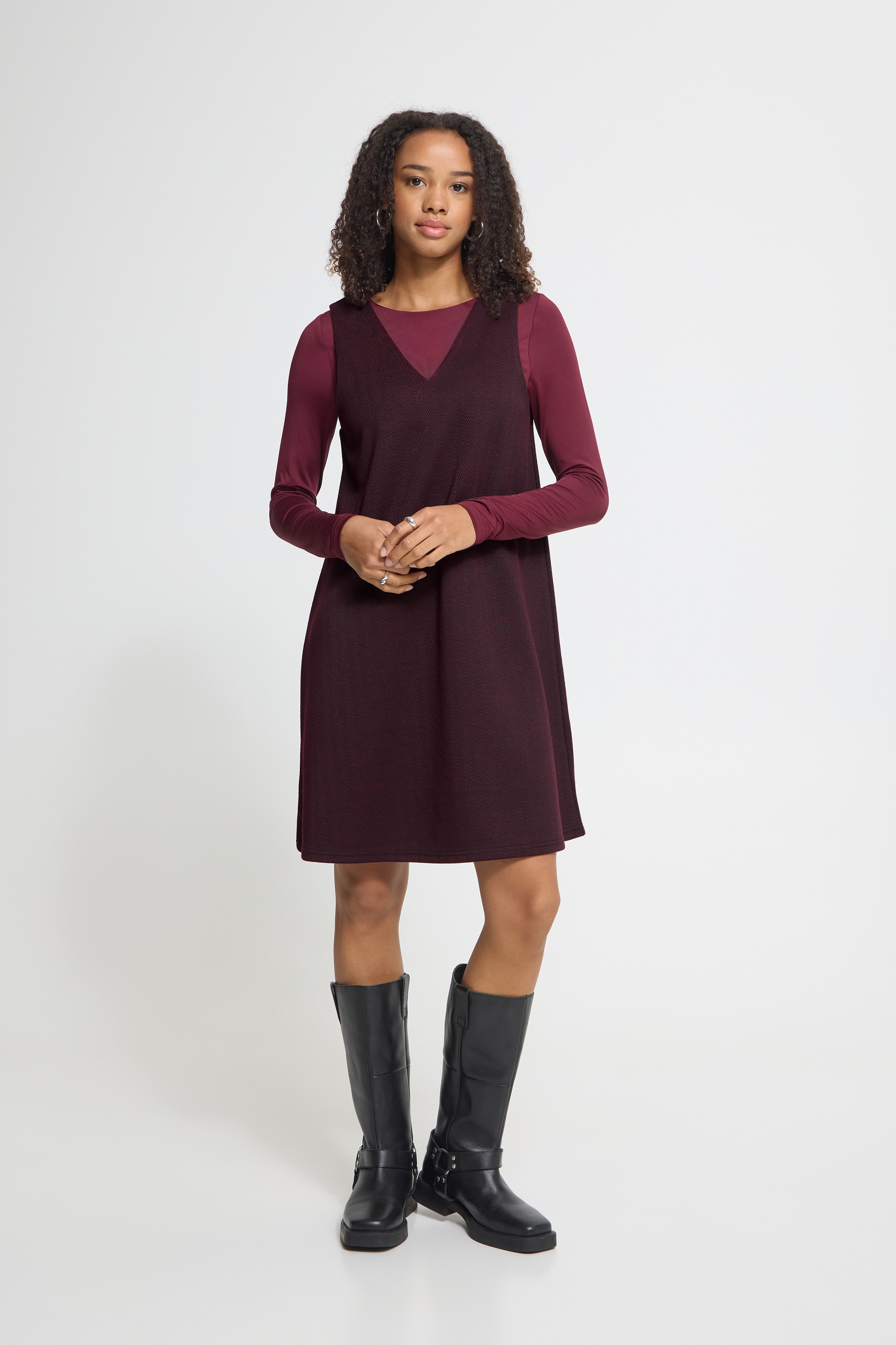 Ichi Midikleid »Damen Freizeitkleid IHKATE«