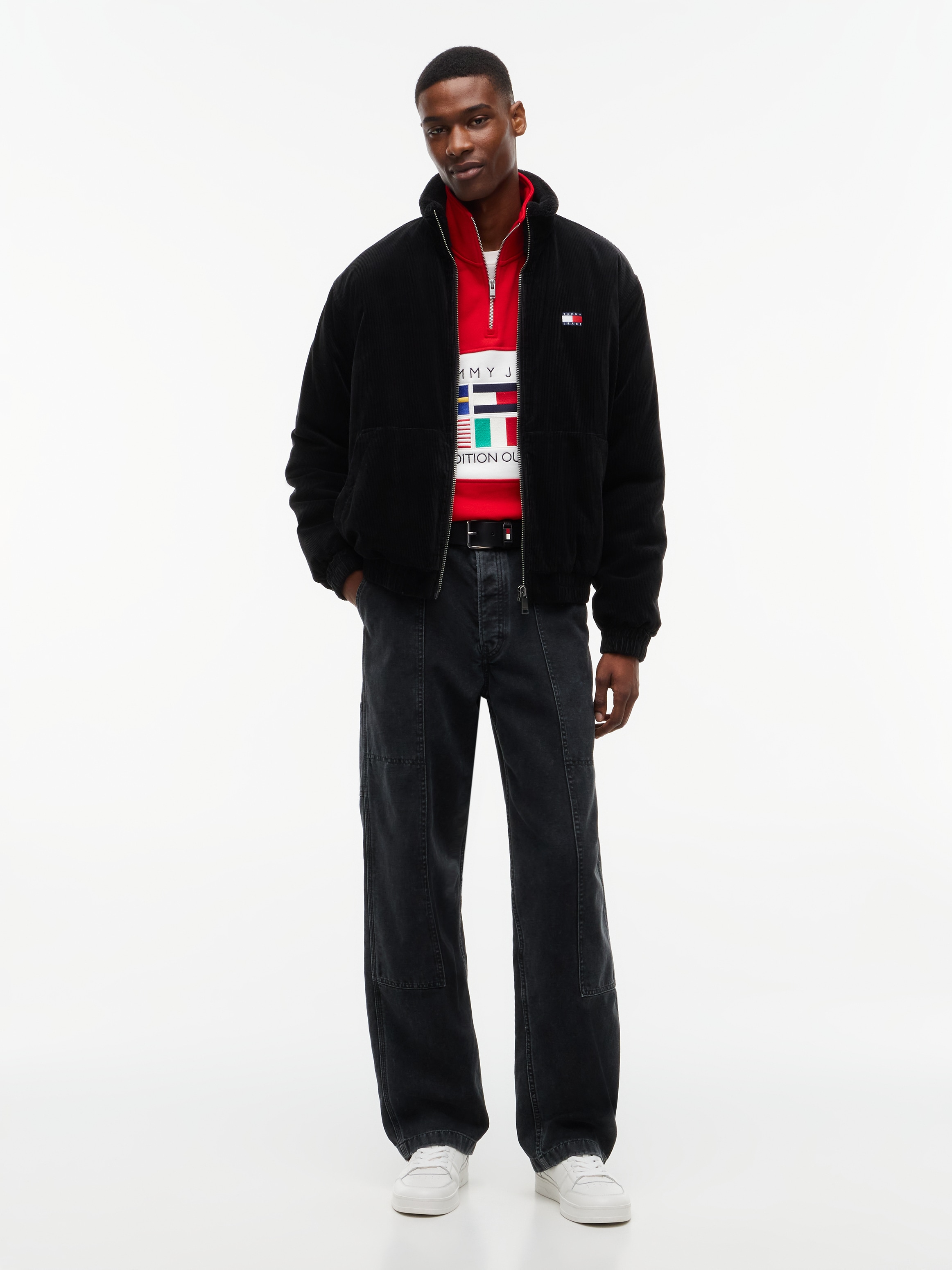 Tommy Jeans Cordjacke »TJM WASHED CORDUROY JACKET« gewaschene Optik, mit Fleece gefüttert
