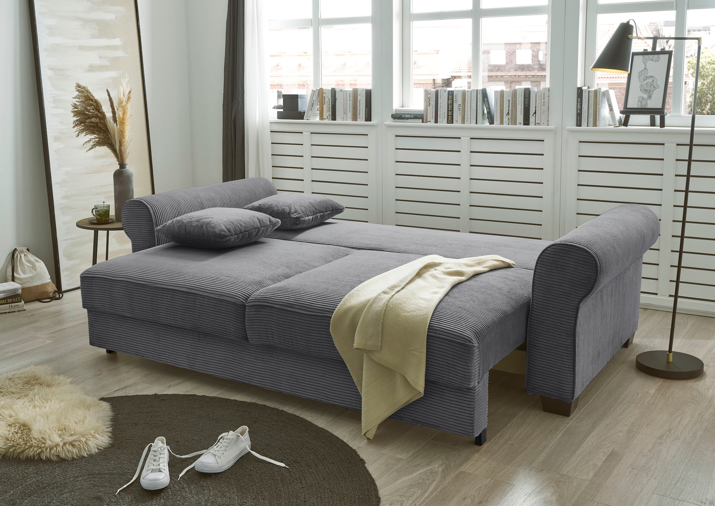 ED EXCITING DESIGN Schlafsofa »Angelina«, frei im Raum stellbar, mit Bettkasten, mit Schlaffunktion
