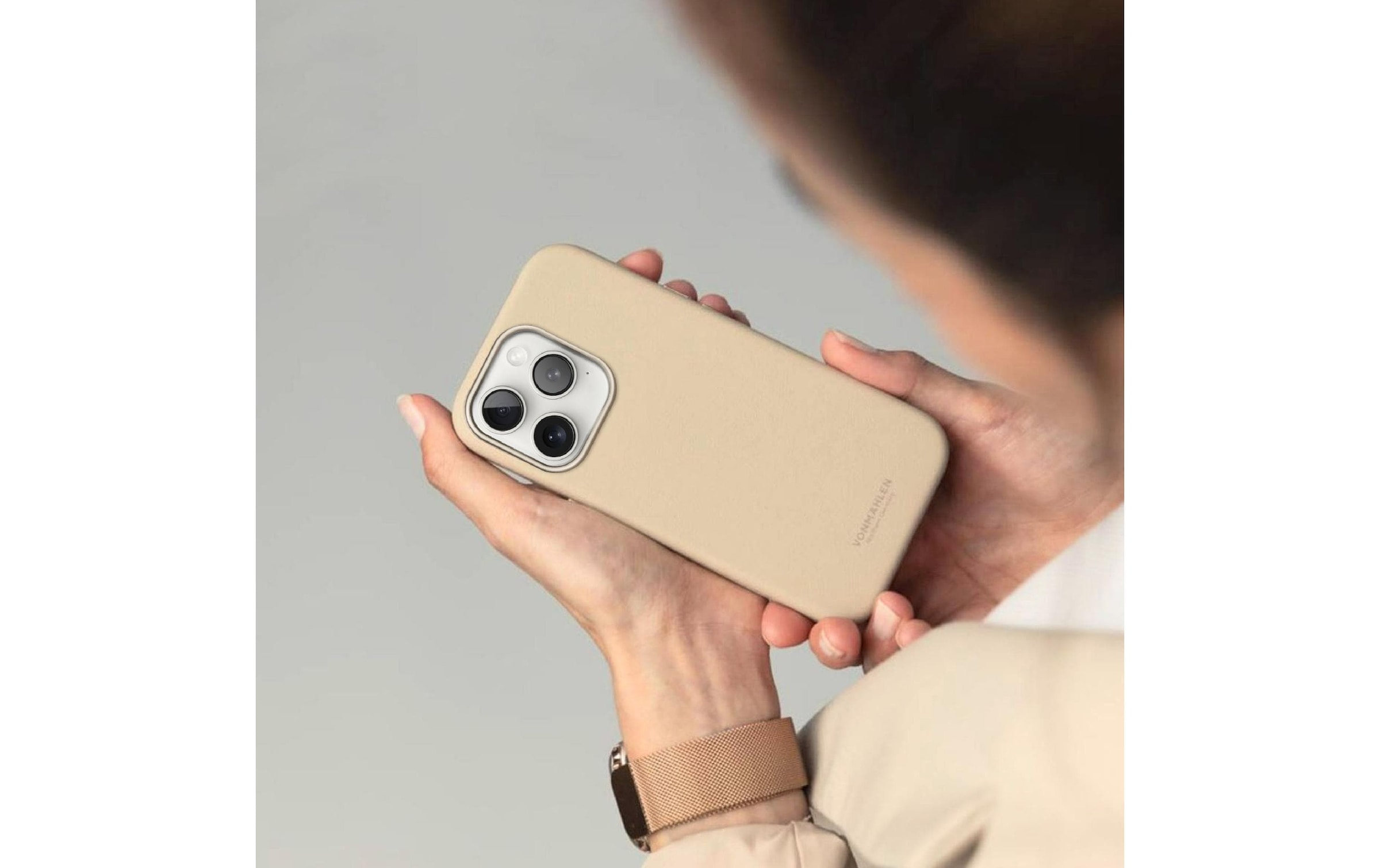 VONMÄHLEN Backcover »Like Leather iPhone 16 Pro Max« Apple iPhone 16 Pro Max
