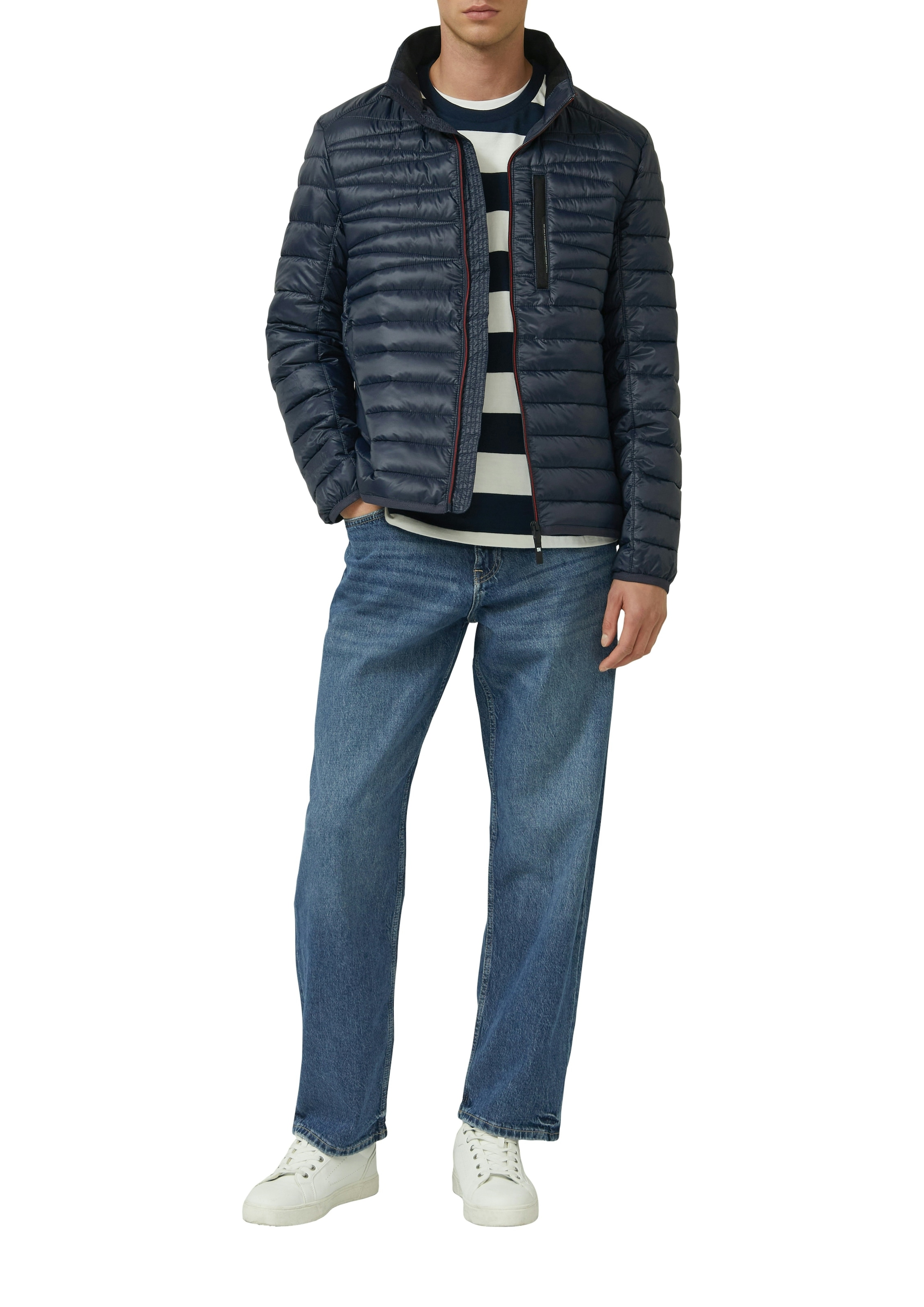 s.Oliver Steppjacke ohne Kapuze mit Stehkragen und Reißverschluss