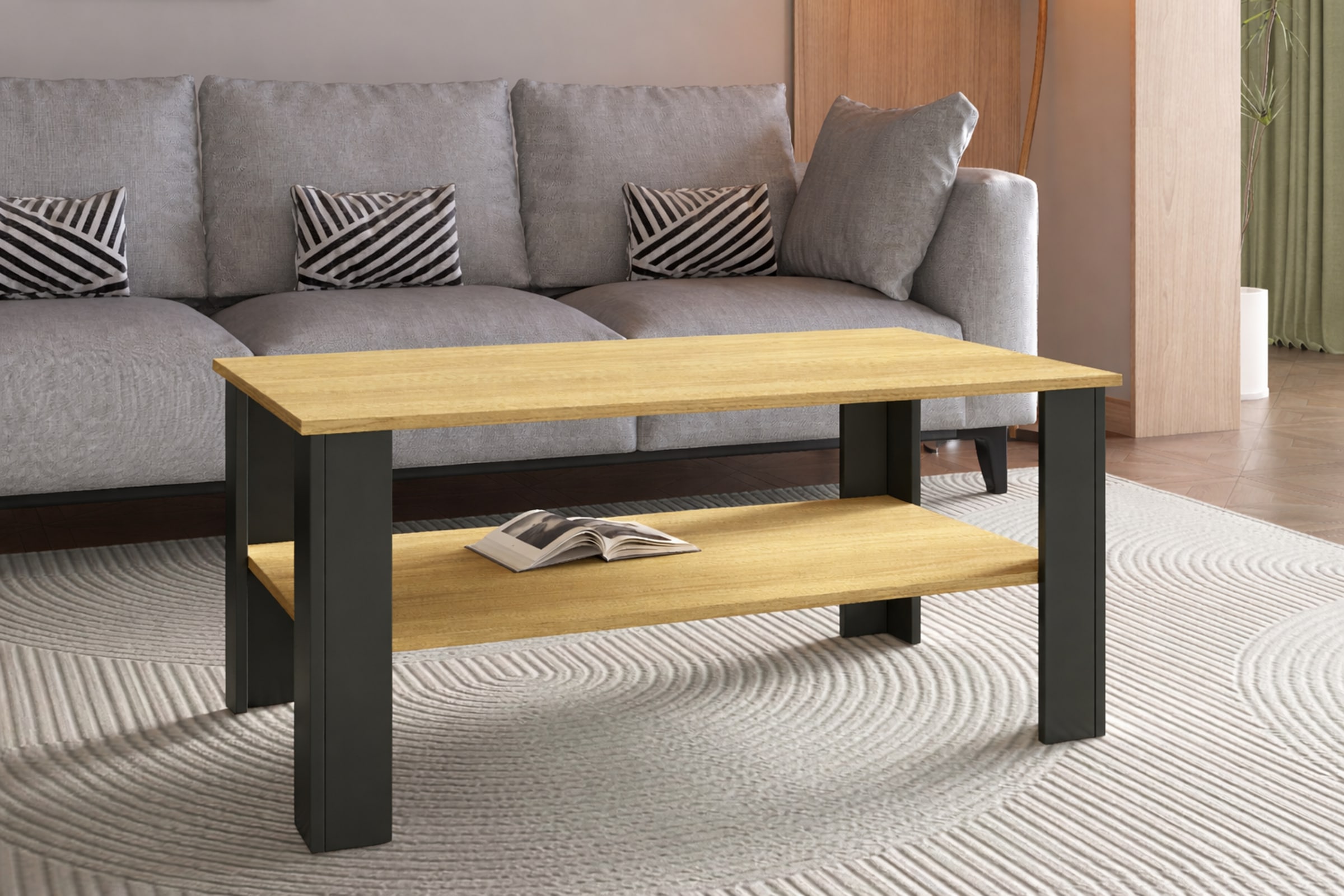 VCM Couchtisch »Sofatisch Couchtisch Beistelltisch Disalo 100x55« 1 Stk. tlg.