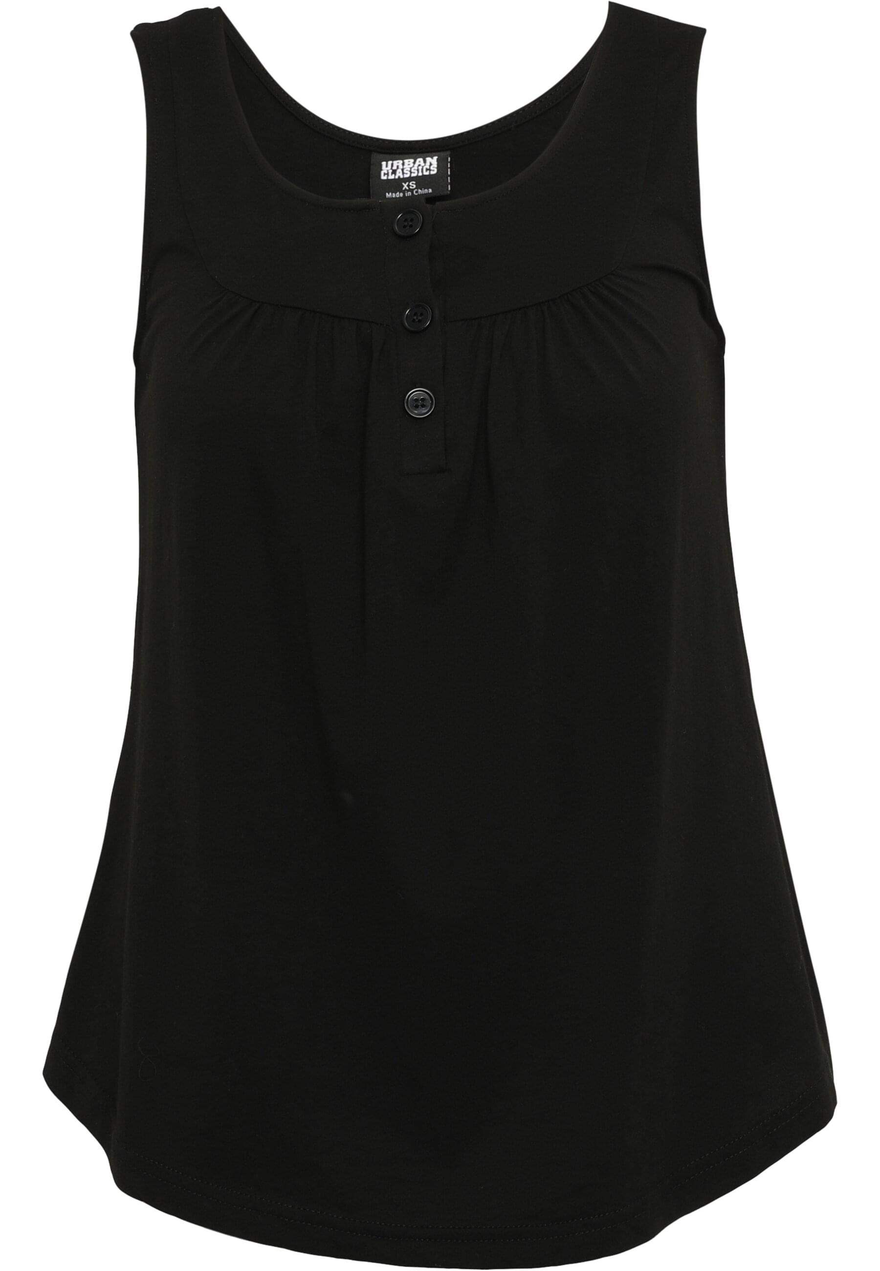 URBAN CLASSICS Muskelshirt "Urban Classics Damen Ladies Viscose Button Up T günstig online kaufen