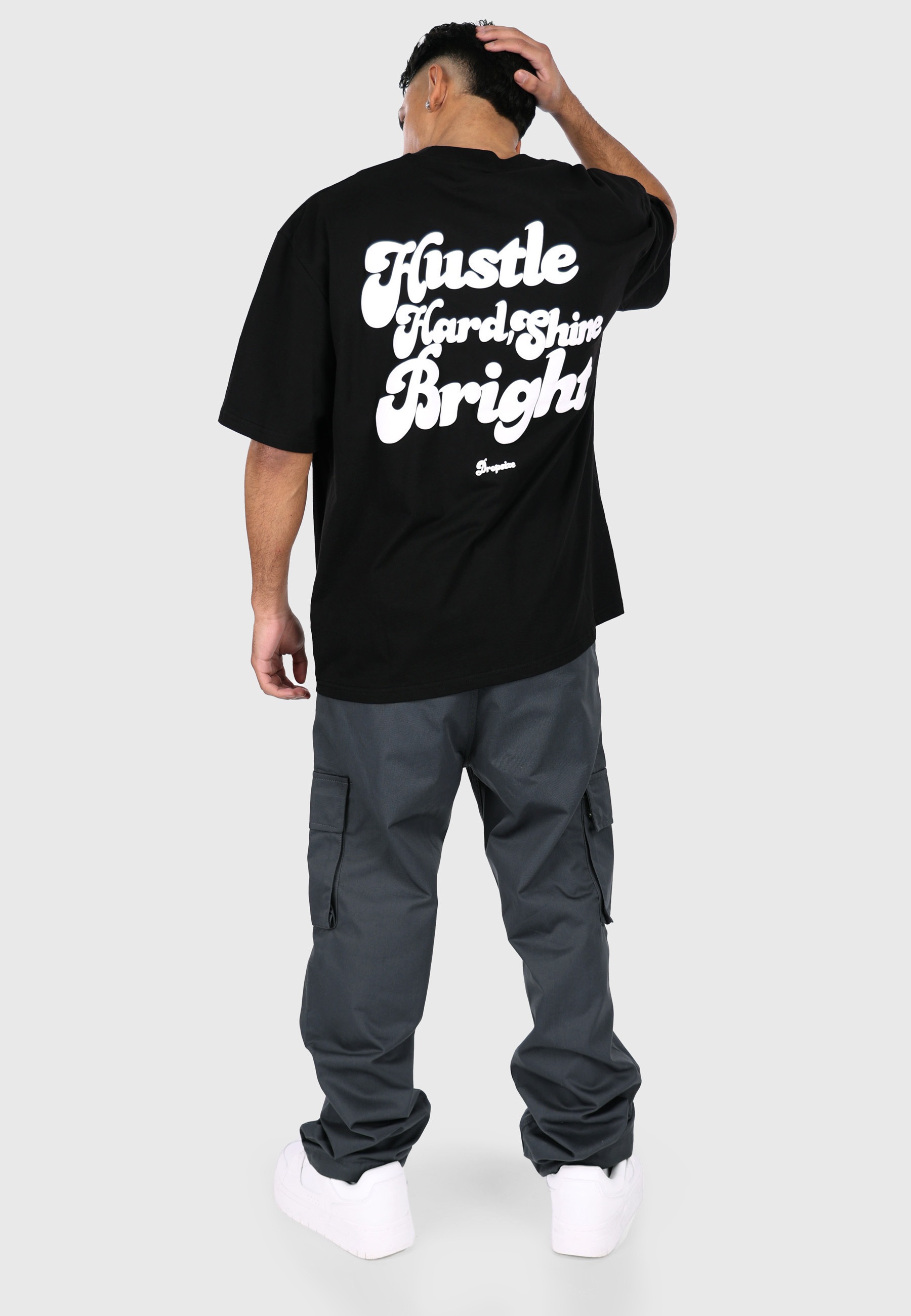 Dropsize T-Shirt »Dropsize HEAVY OVERSIZED HUSTLE HARD T-SHIRT« 1 Stk.