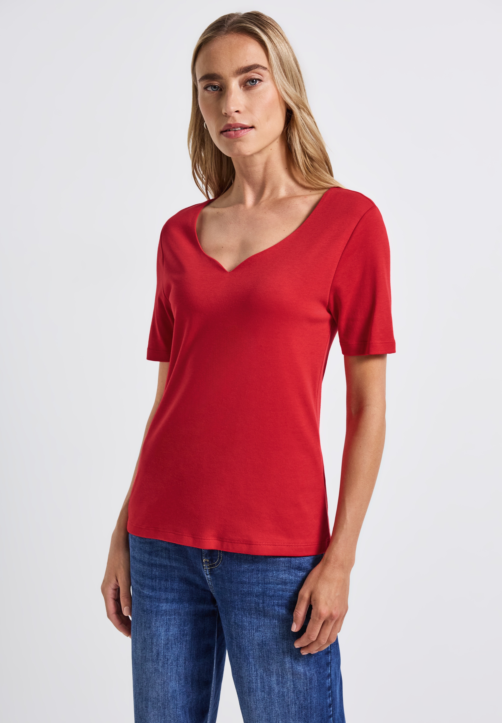 STREET ONE T-Shirt, im soften Baumwoll-Mix günstig online kaufen