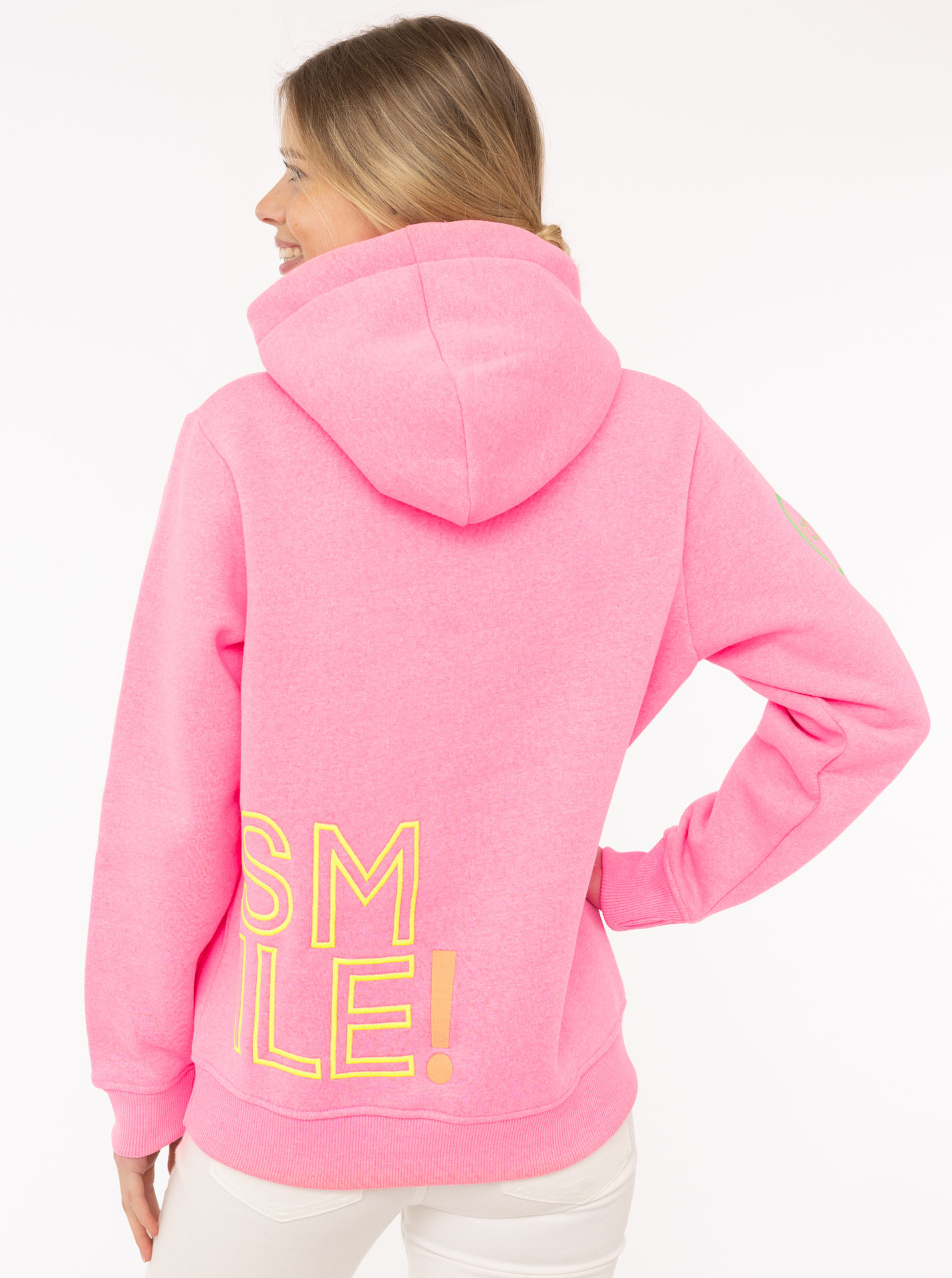 Thumbnail - Zwillingsherz Hoodie ""Alissa 2.0"" mit SMILE Stickerei vorne und hinten