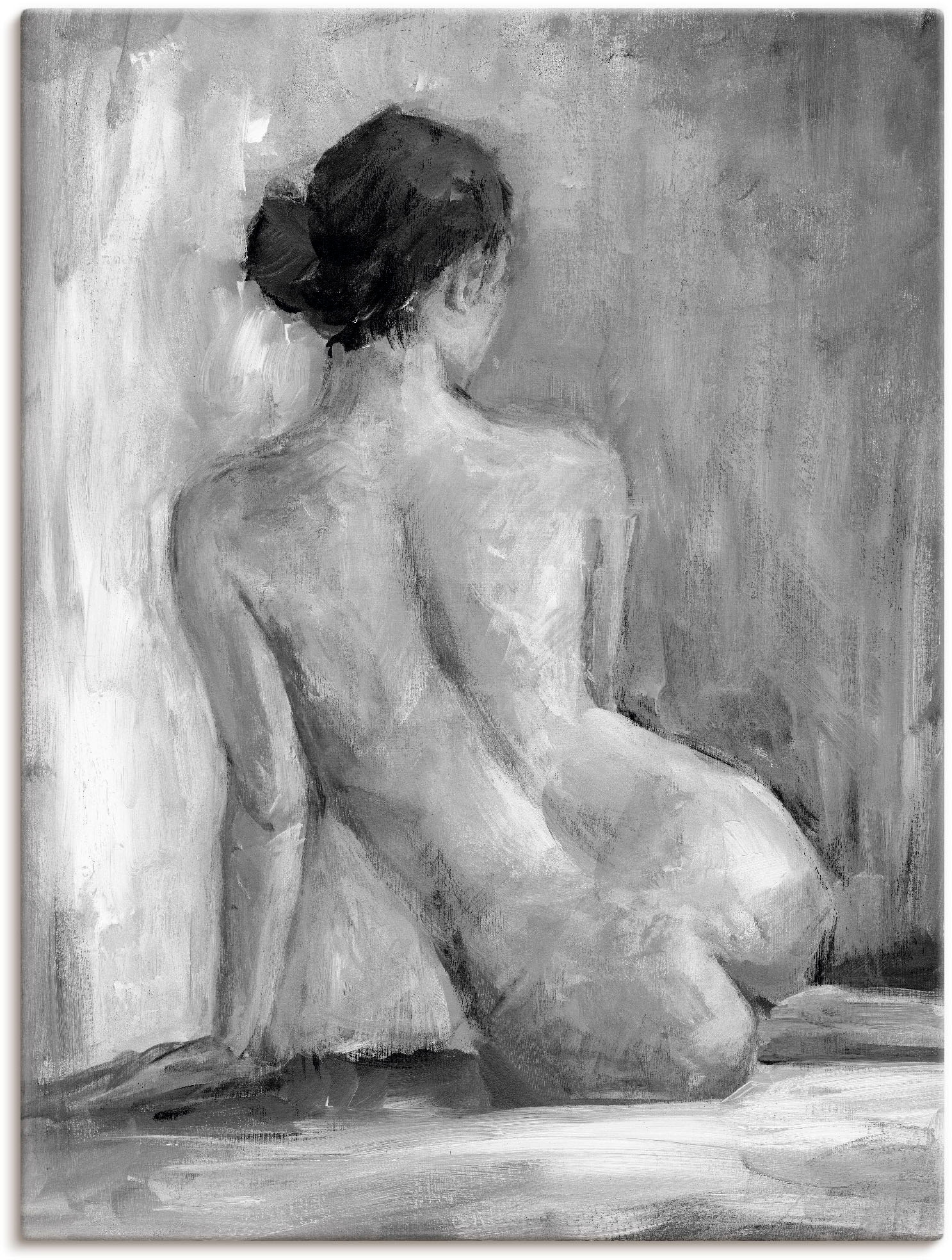 Artland Wandbild "Figur in schwarz & weiß I" Frau 1 Stk. tlg. als Alubild, günstig online kaufen