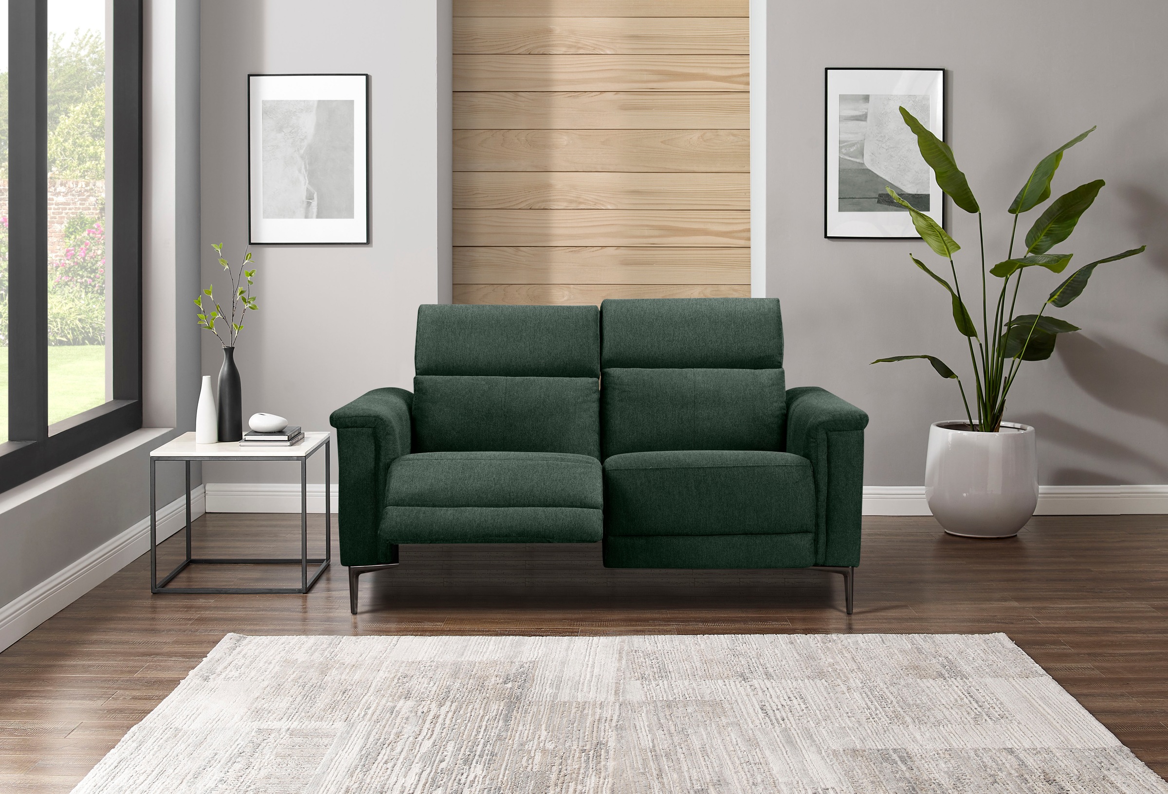 Places of Style 2-Sitzer »Lund«, manueller od. elektrischer Relaxfunktion und USB-A