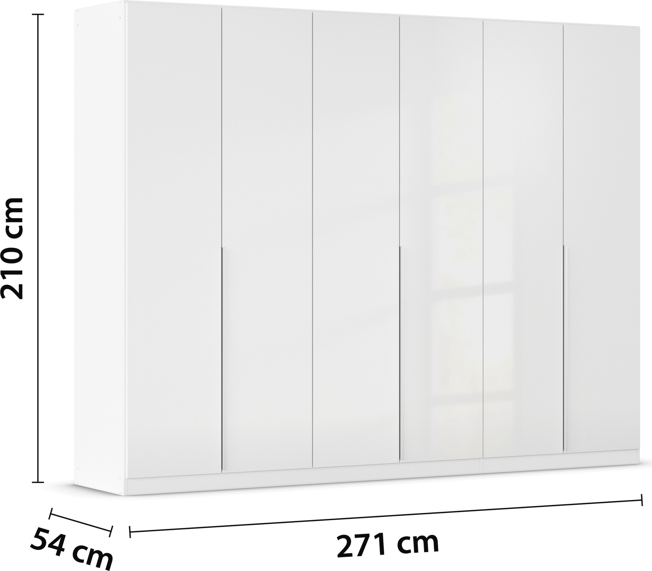 rauch Drehtürenschrank »Kleiderschrank Schrank Garderobe AGORDO mit Dekor- oder Hochglanzfront«, und durchdachter Innenausstattung