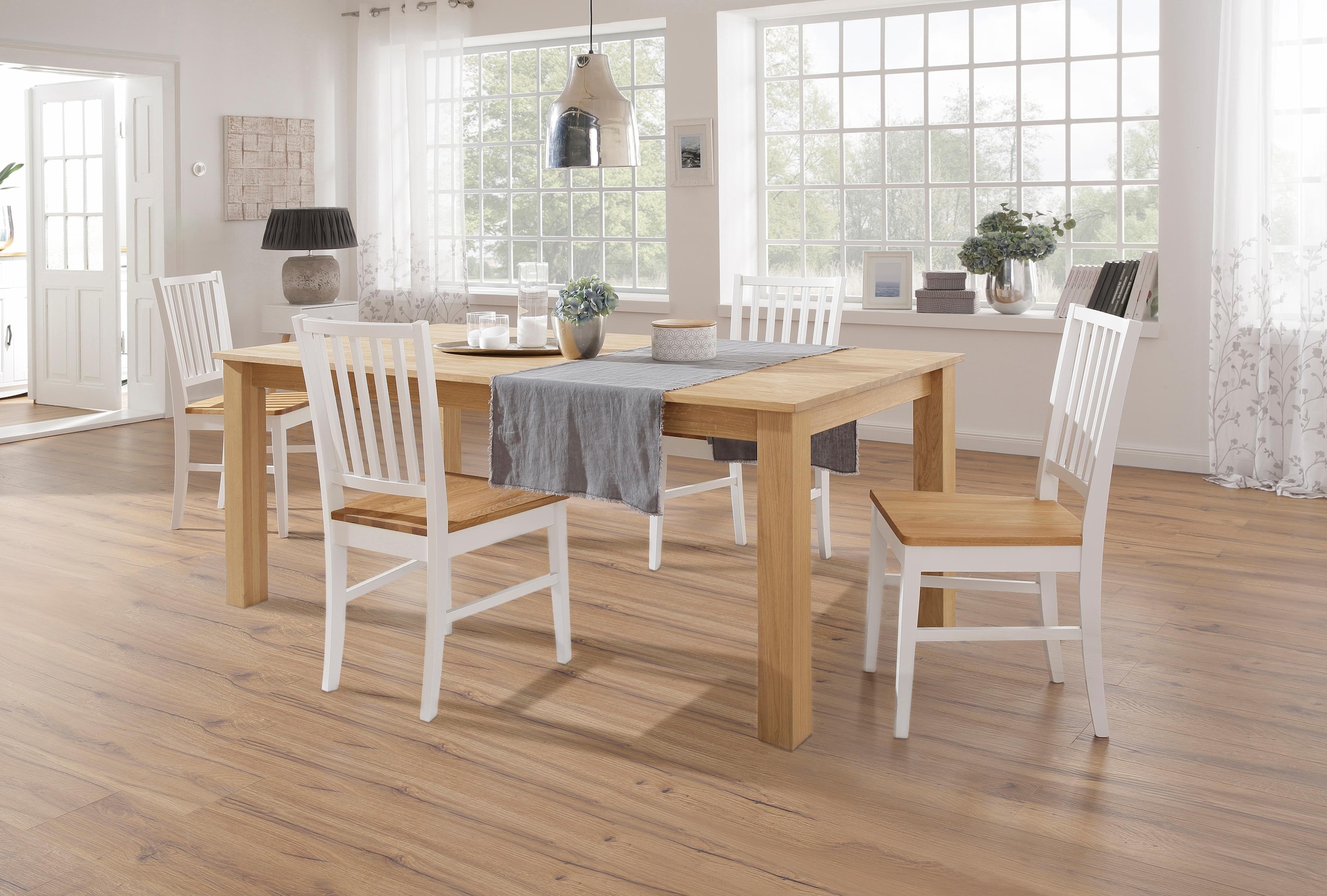 Home affaire Esszimmerstuhl »Ruanda Holzstuhl«, (Set), 6 St., im 2er, 4er oder 6er-Set, Küchenstuhl