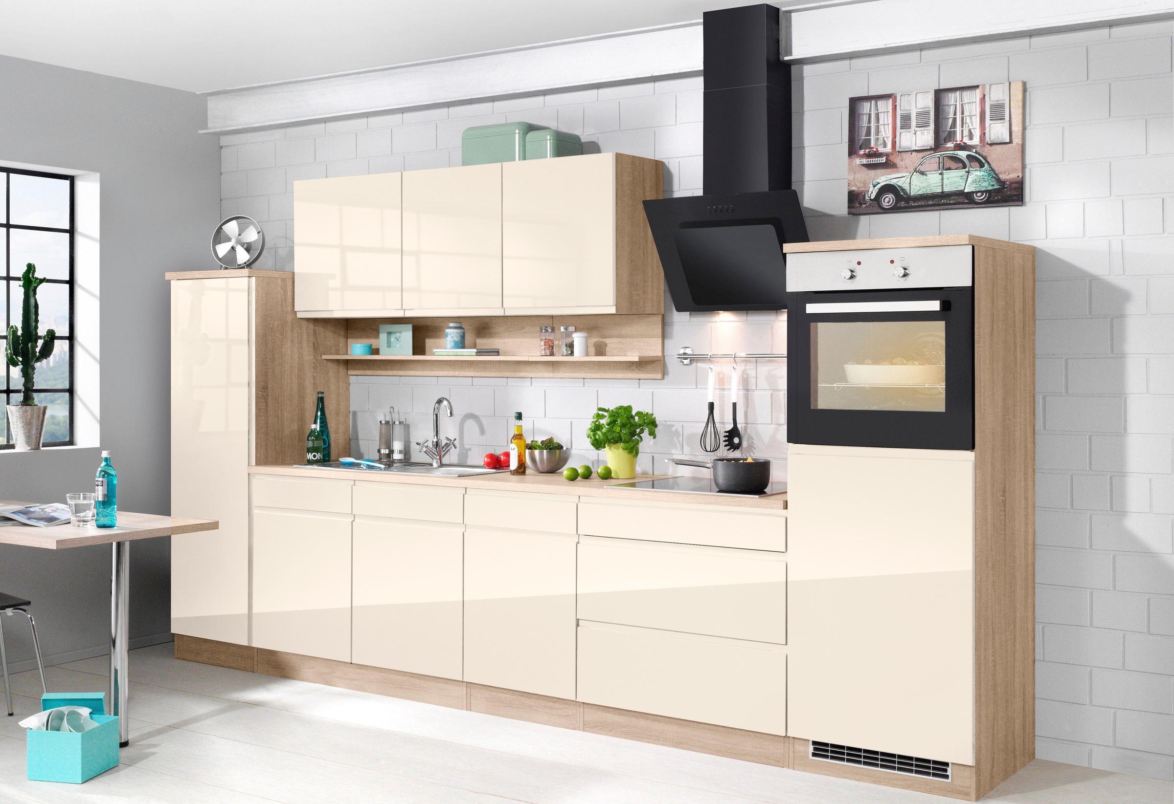 HELD MÖBEL Spülenschrank »Virginia«, 100 cm breit, inklusive Einbauspüle