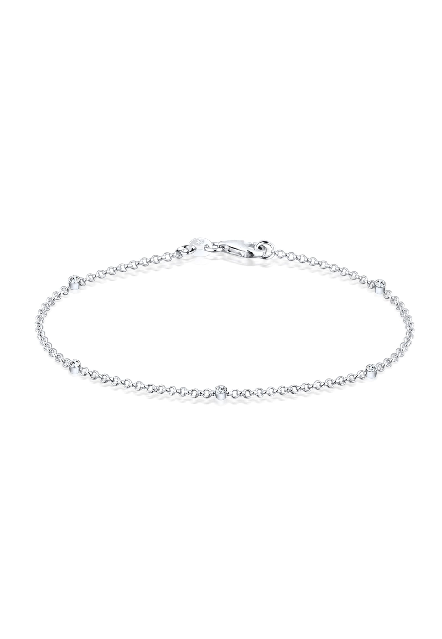 Elli Armkette »Armband Eleganz Basic 925 Silber, mit Kristallen von Swarovski®«