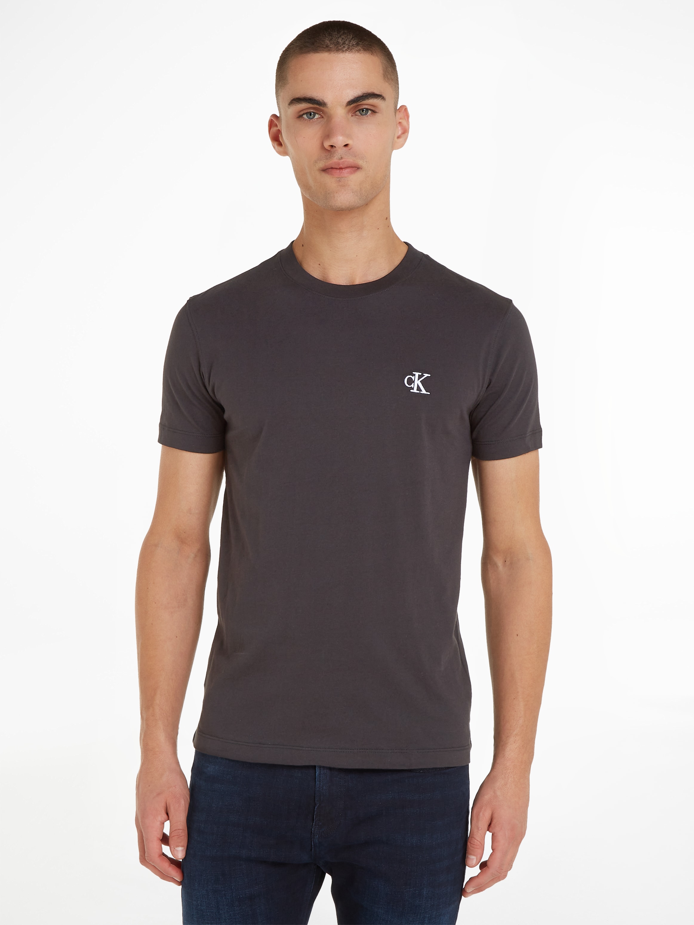 Calvin Klein Jeans T-Shirt "CK ESSENTIAL SLIM TEE", mit Logo-Stickerei günstig online kaufen