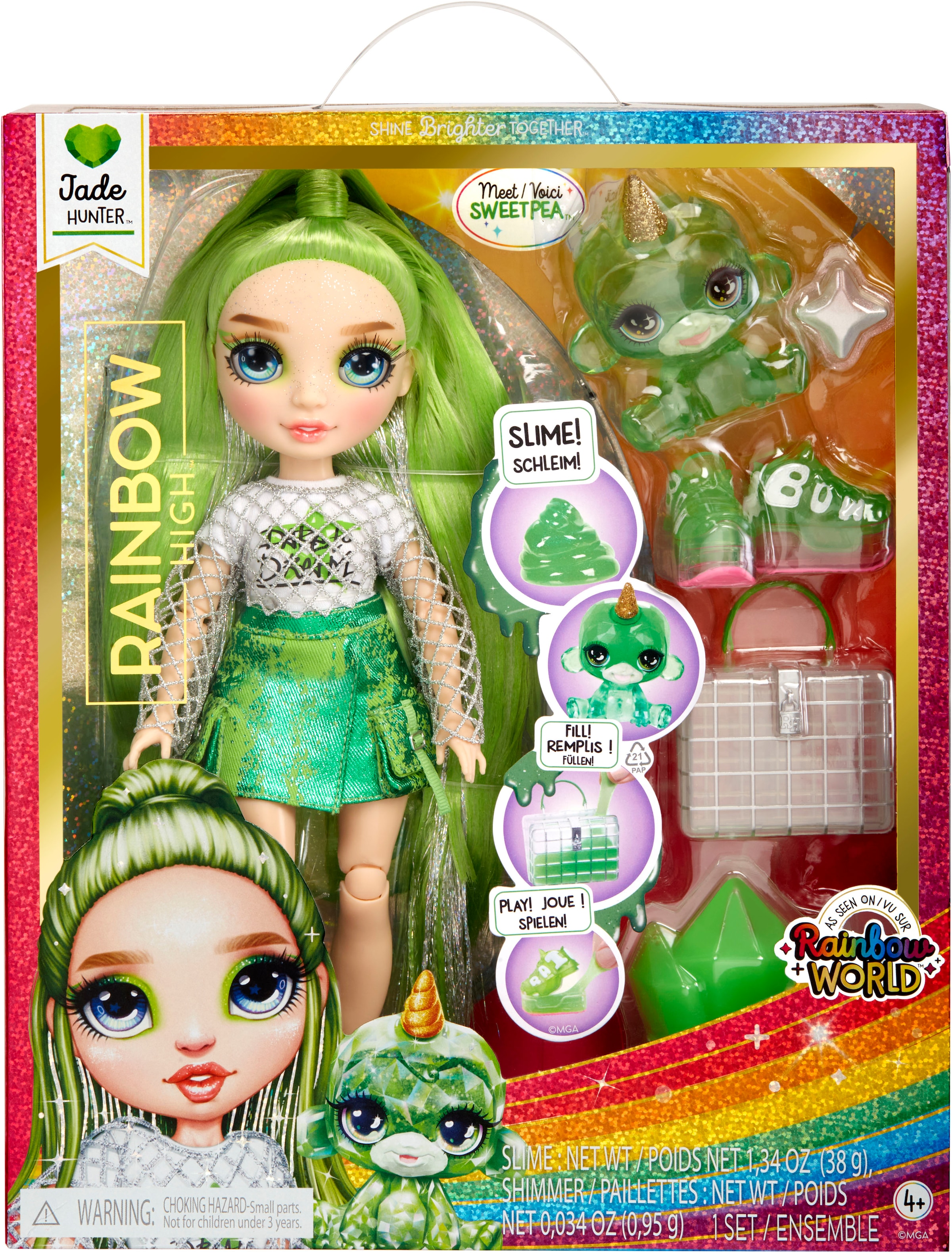 RAINBOW HIGH Anziehpuppe »Classic Rainbow Fashion Doll- Jade (green)«