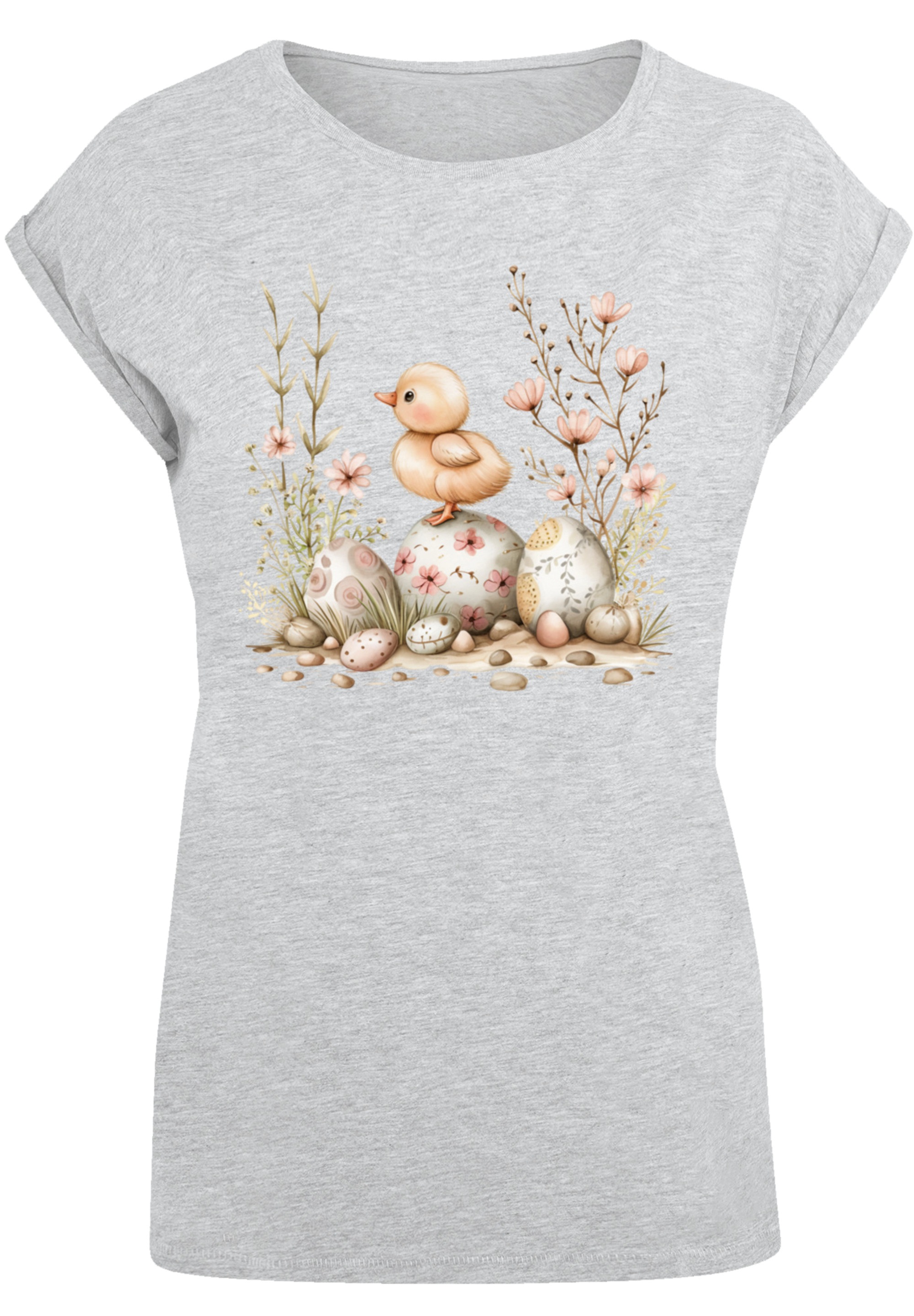 F4NT4STIC T-Shirt »Ostern Küken Ei Blumen«, Premium Qualität