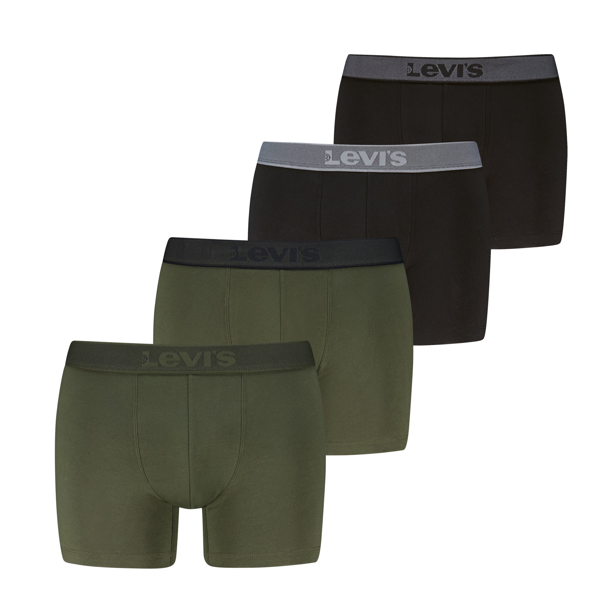 Levis Boxershorts "LEVIS MEN TWILL WB BOXER BRIEF" 4er Pack, ohne Eingriff, günstig online kaufen