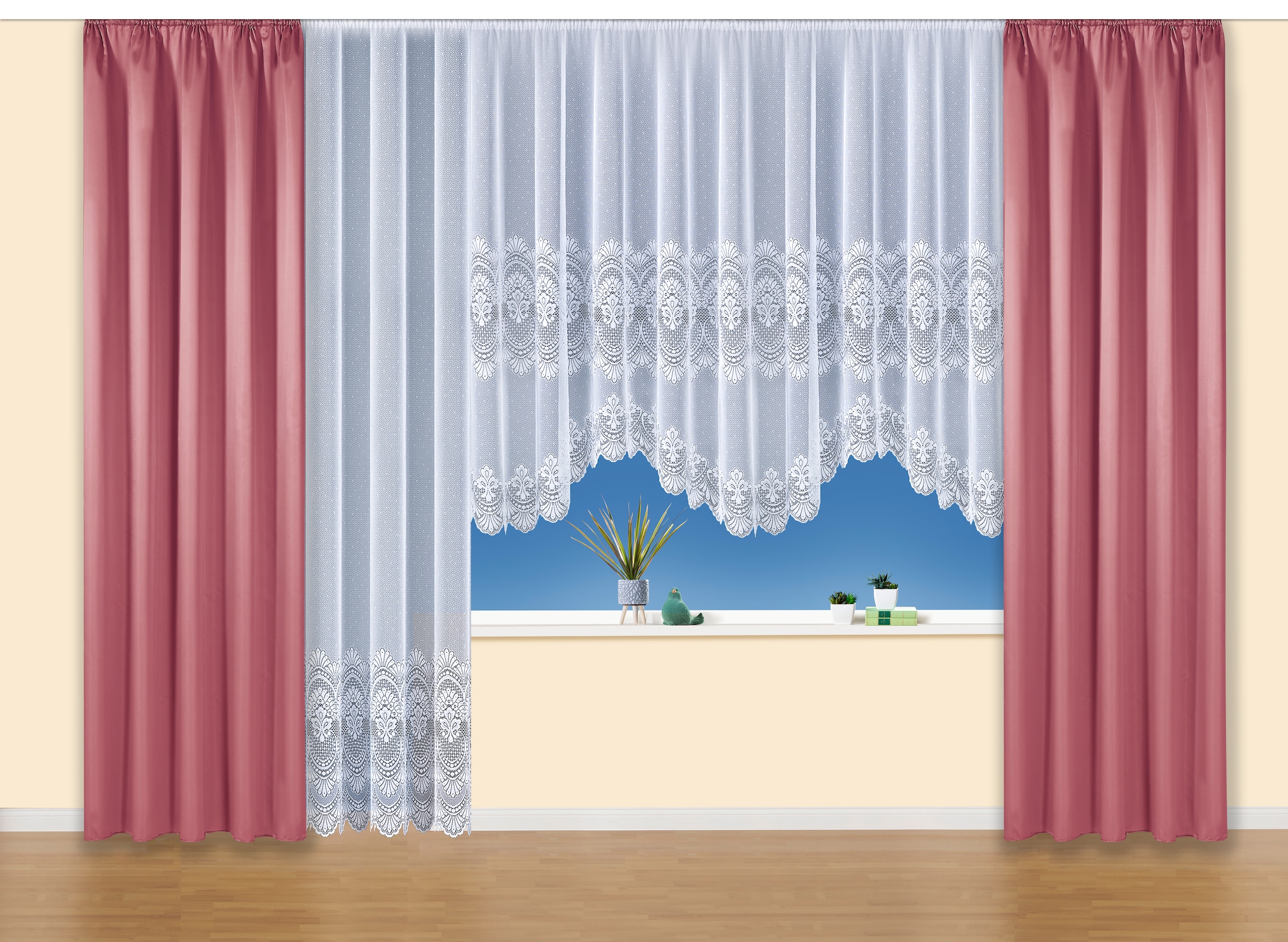 Weckbrodt Gardine "Napoli" Kräuselband 1 Stk. tlg. halbtransparent, Store, günstig online kaufen