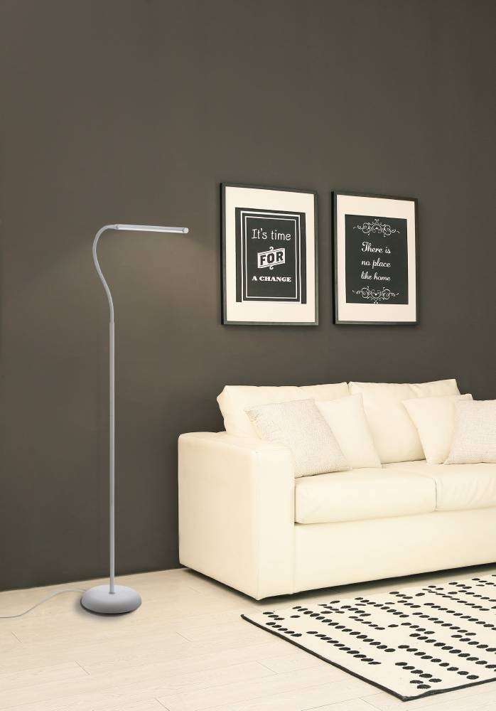 EGLO Stehlampe »LAROA LED Stehleuchte, Touchsensor, 4-step dimming, modern«, 1 flammig, Leuchtmittel LED-Board | LED fest integriert, Standlampe, LED Bürolampe, beweglicher Leuchtenkopf, 53,5x21x130cm