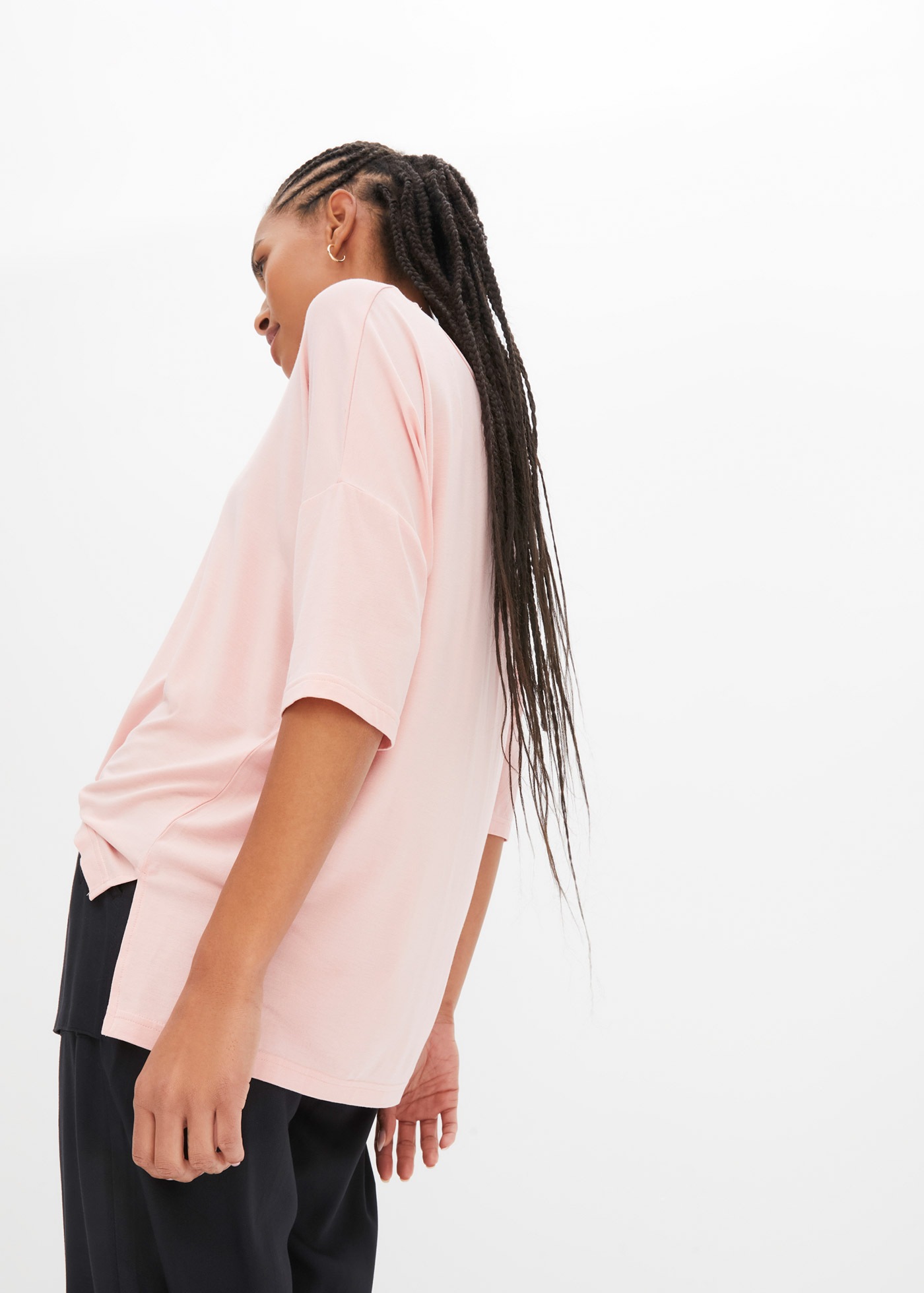 Thumbnail - bonprix T-Shirt Oversize-Passform, Halbarm, U-Boot Ausschnitt