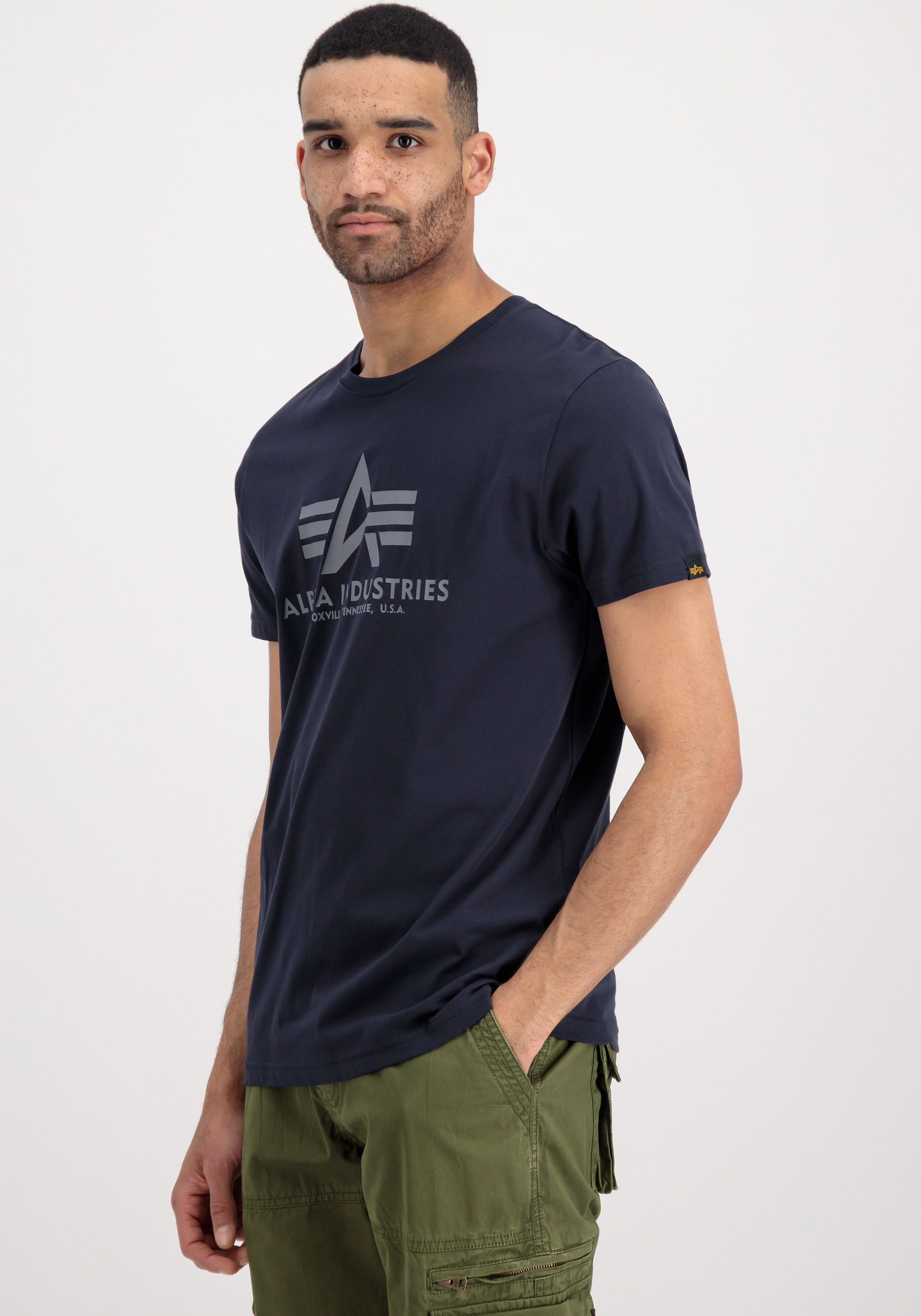 Thumbnail - Alpha Industries Rundhalsshirt "Basic T 2 Pack" Set, 2 Stk.