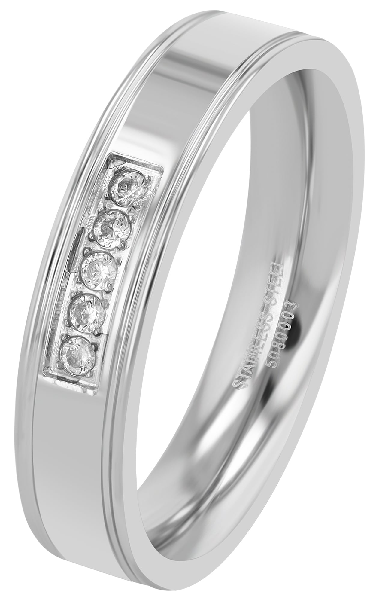 Fingerring ADELIA´S "Damen Ring aus Edelstahl" Gr. 62, silber, Fingerringe, Damen, 62, Edelstahl, Fingerring 9