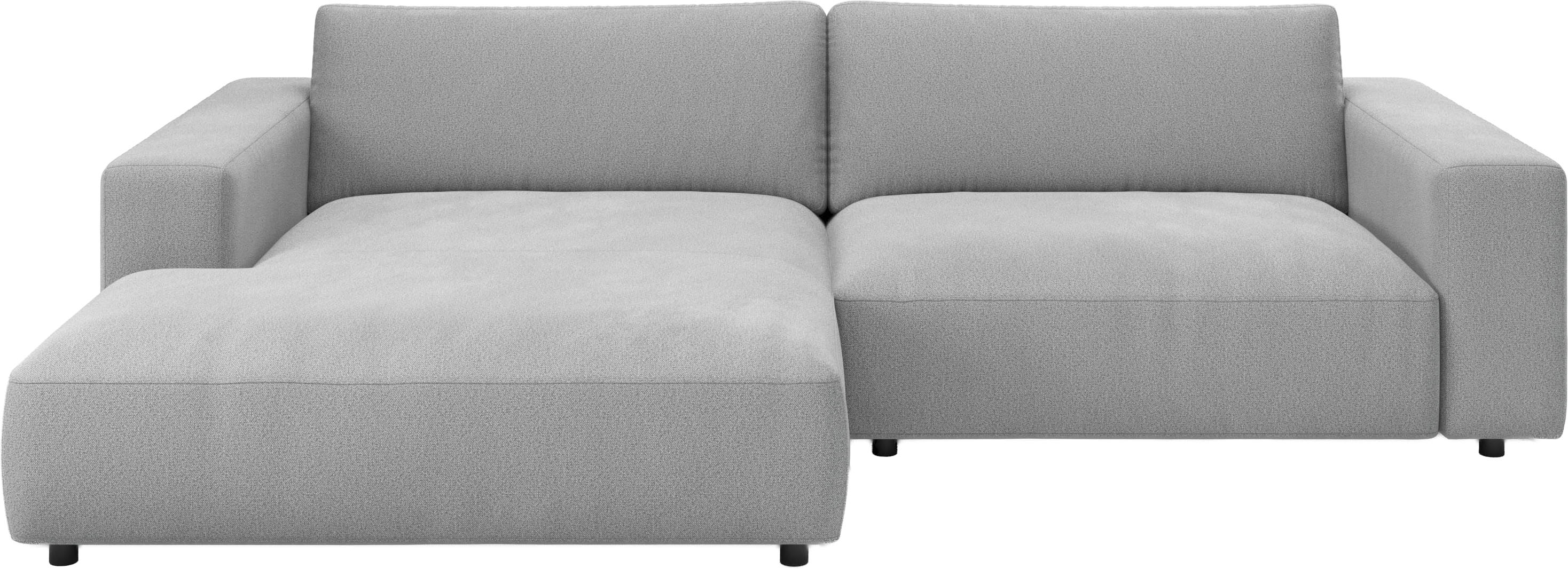 Musterring Ecksofa "MR LUCIA, Charakterstarker Lounge-Komfort von Musterring" XXL-Longchair, erstklassige Kammerkissen & zeitloser Look