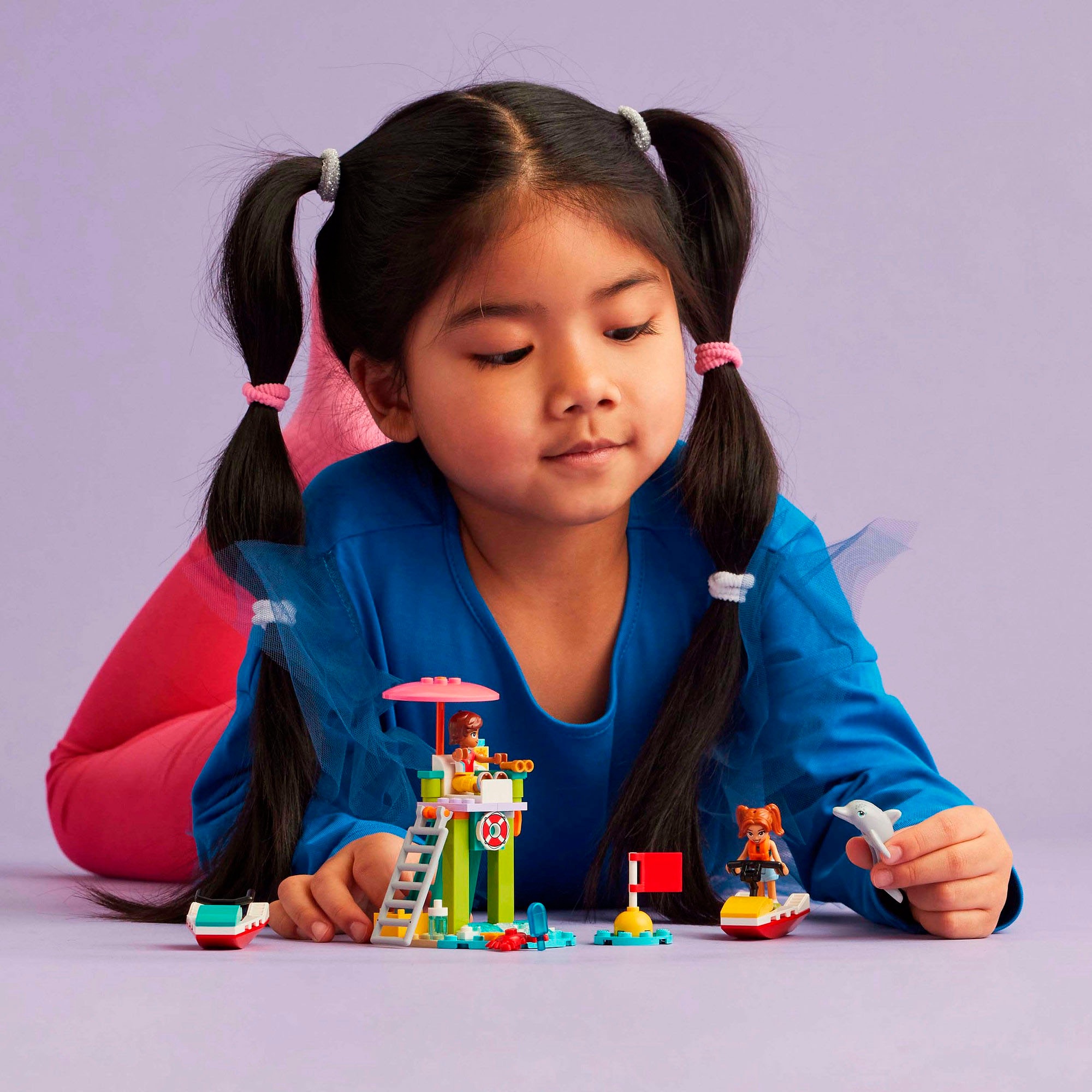 LEGO® Konstruktionsspielsteine »Rettungsschwimmer Aussichtsturm mit Jetskis (42623), LEGO Friends«, (84 St.), Made in Europe