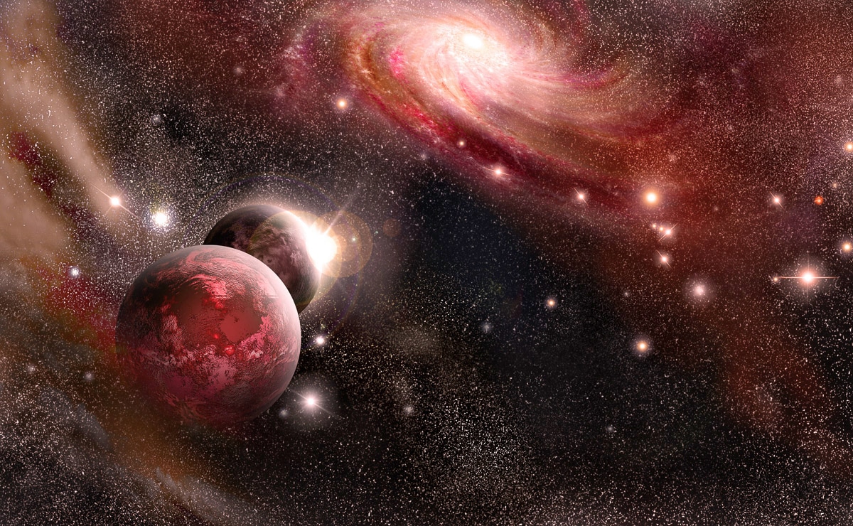 Papermoon Fototapetas »universum su Planeten«