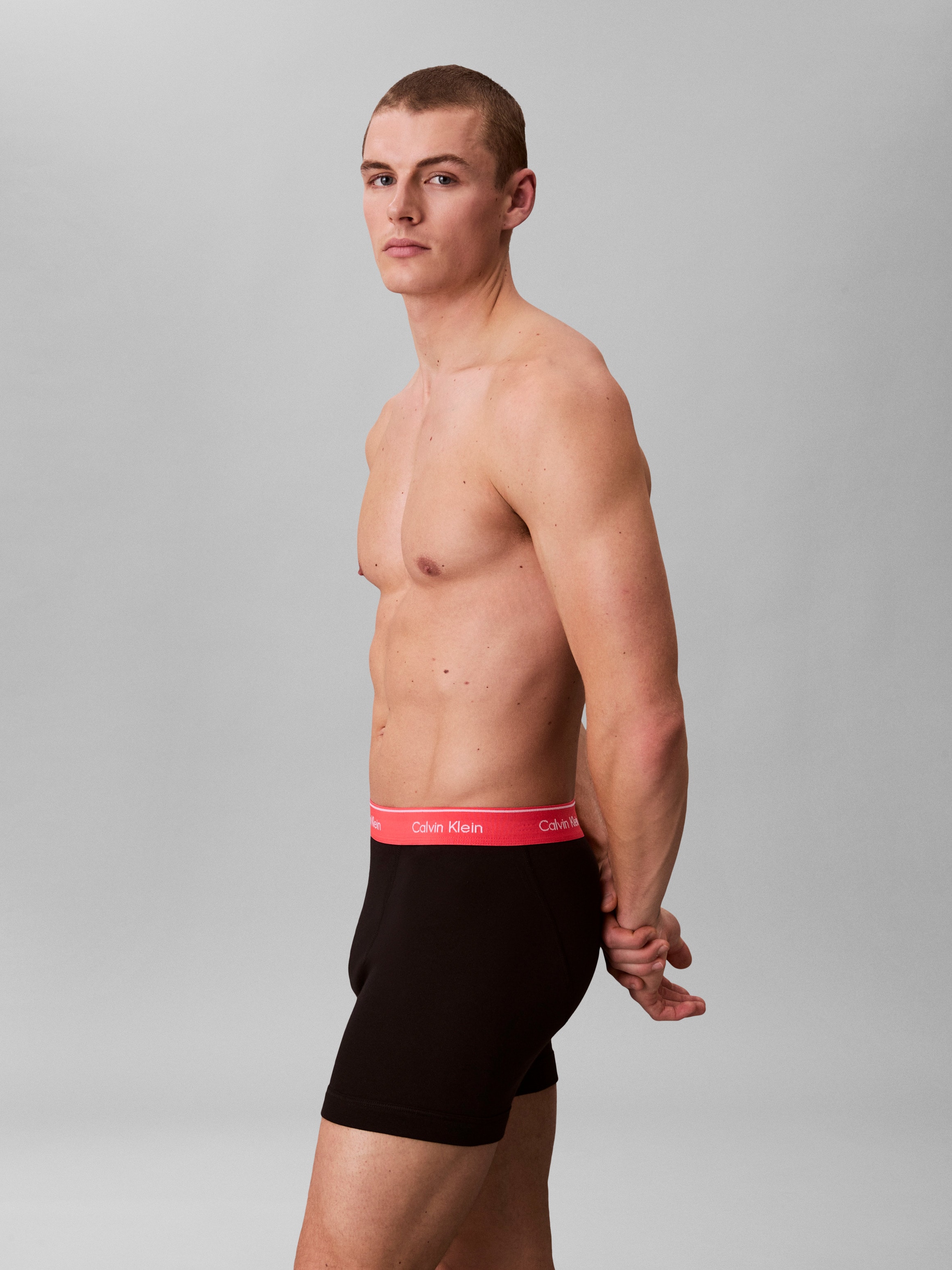 Calvin Klein Underwear Boxer »BOXER BRIEF 3PK« Packung, 3er-Pack,  mit Logo-Elastikbund (3 Stück)