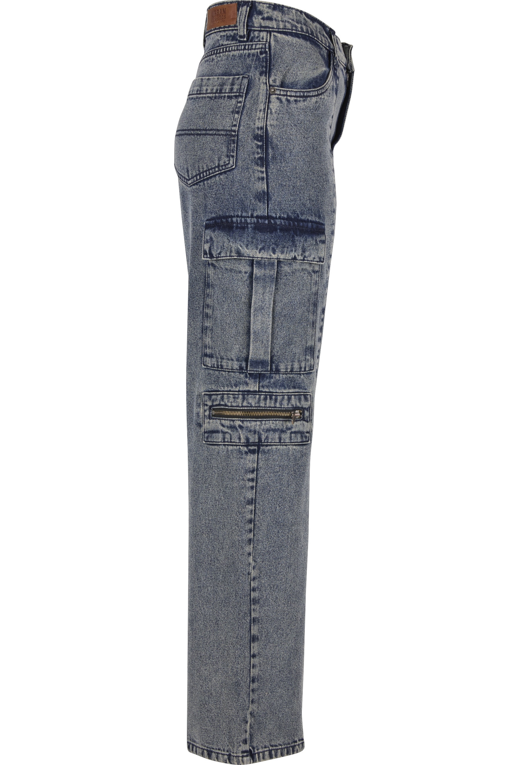 URBAN CLASSICS Cargohose »Urban Classics Ladies Loose Utility Denim Pants«