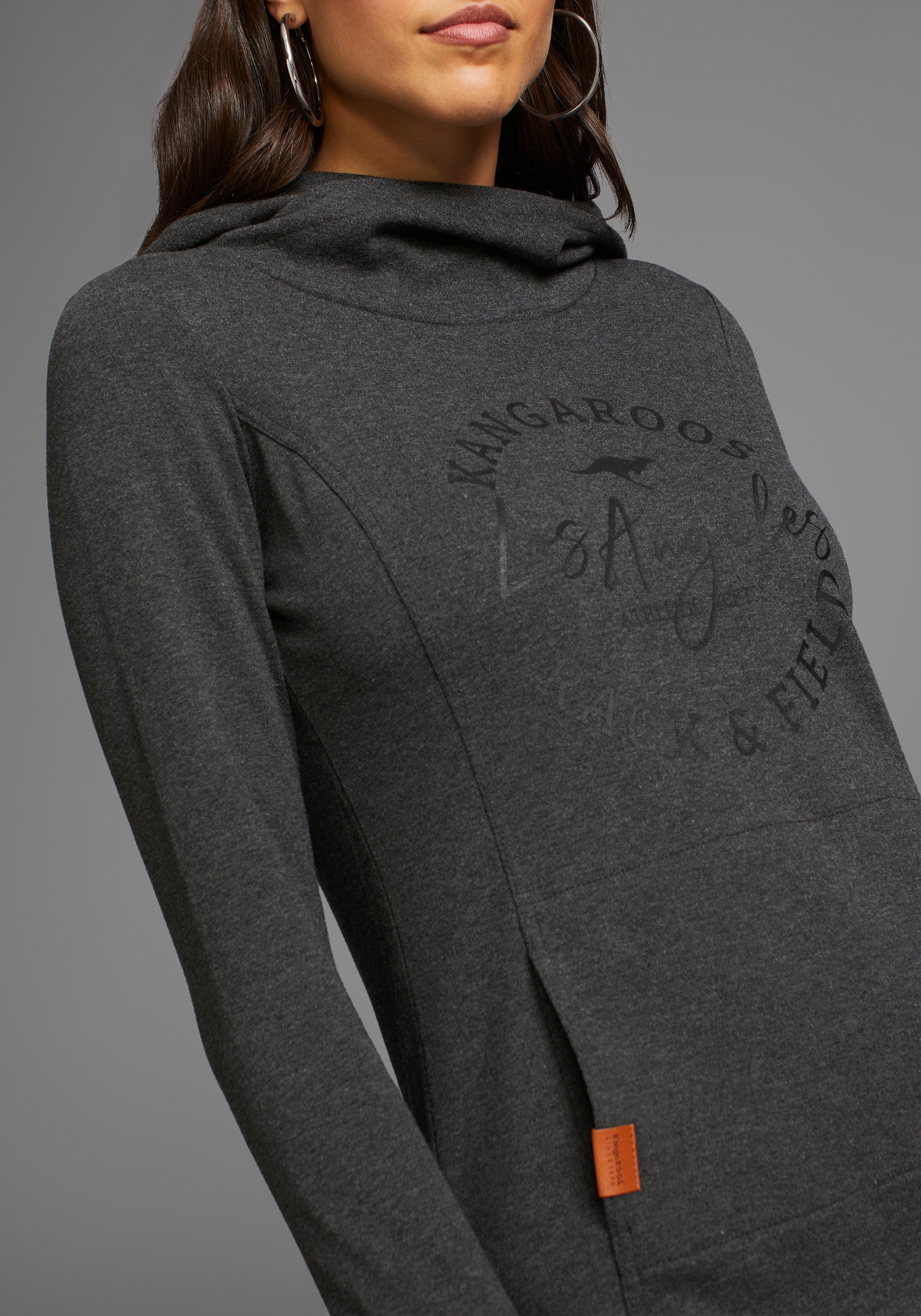 KangaROOS Sweatkleid, mit Brustprint