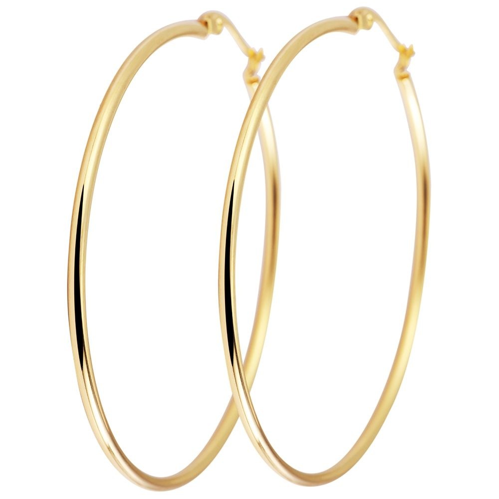 Adelia´s Paar Creolen »Damen Ohrringe – Creole aus Edelstahl« Ideal als Geschenk – dezent und elegant