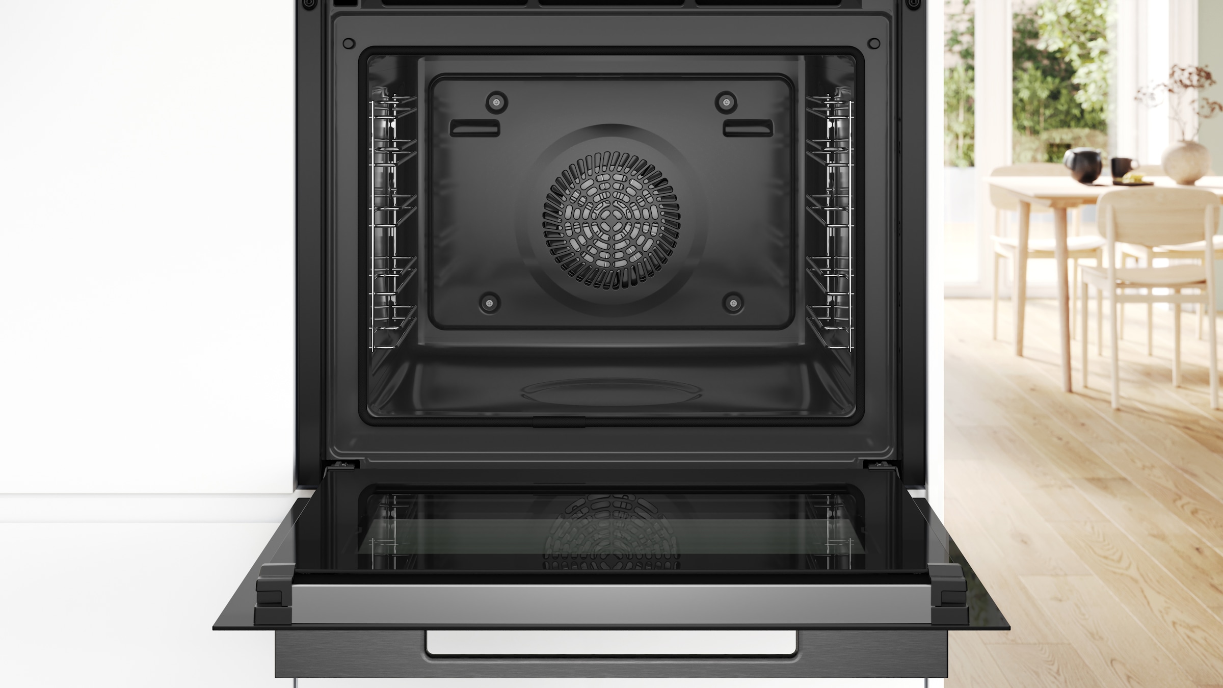 BOSCH Pyrolyse Backofen Serie 8 »HBG7764BG« mit Teleskopauszug nachrüstbar Digitaler Bedienring und automatische Einstellungen dank Backsensor