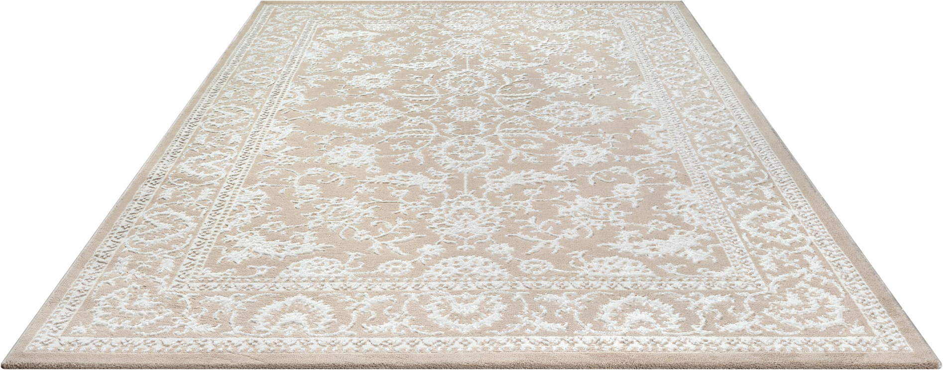Sanat Teppich »Harmony 3221, auch als Läufer und rund« rechteckig 12 mm Höhe Wohnzimmer, Kurzflor, modern,  Orient Optik, Schlafzimmer