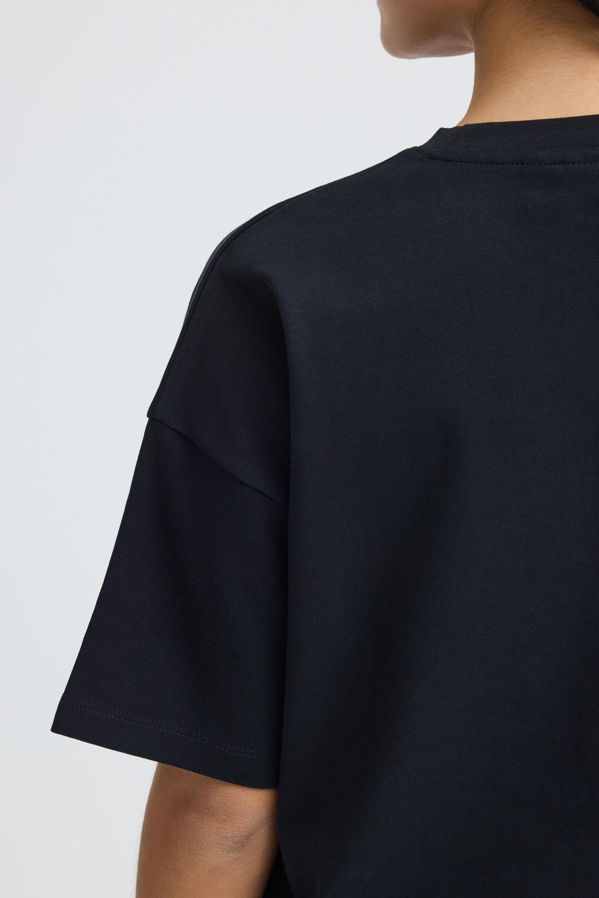 OXMO Sandy Crop Boxy Crew Neck Shirt Gray / S 6